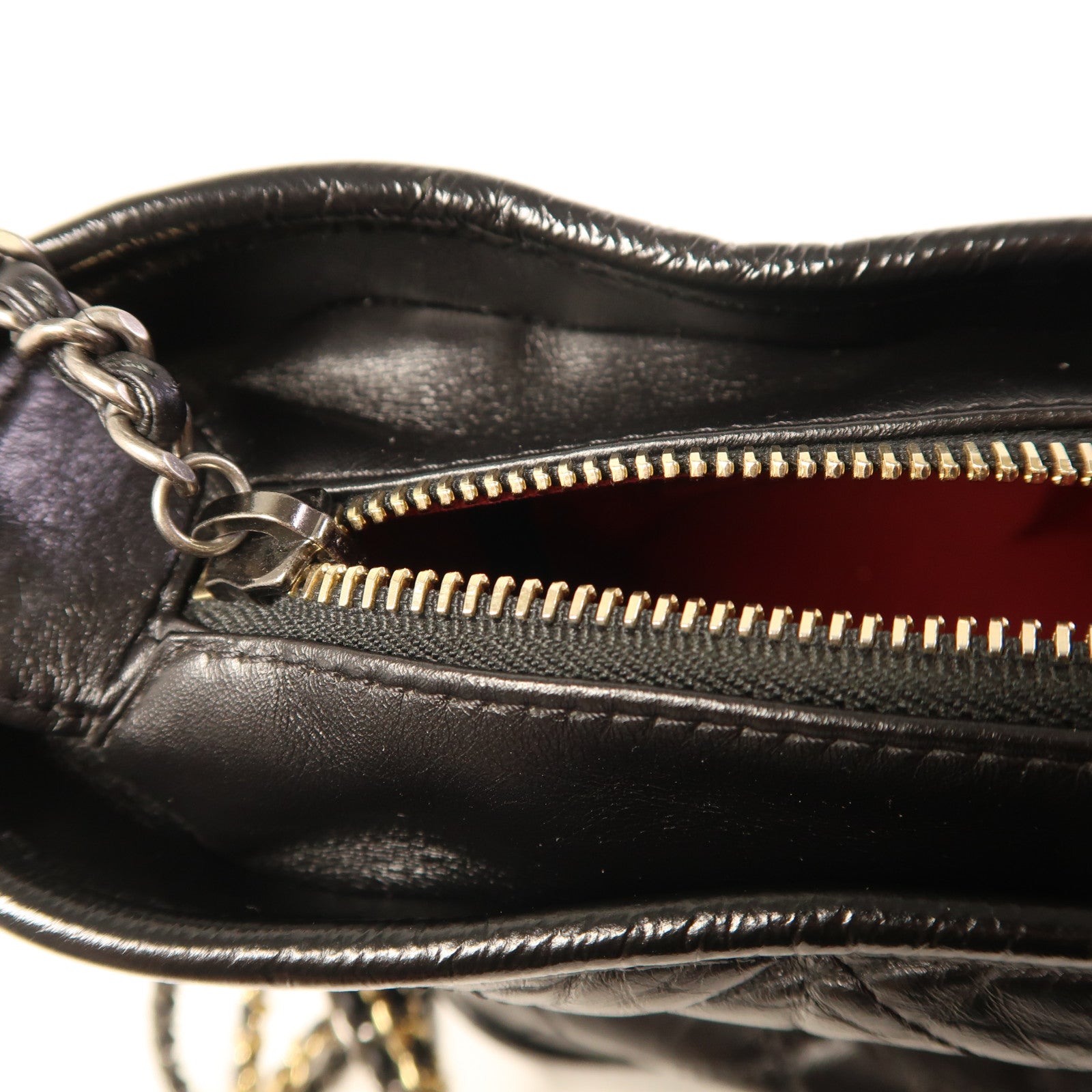 CHANEL 牛皮皮革Gabrielle Large鏈帶肩背袋