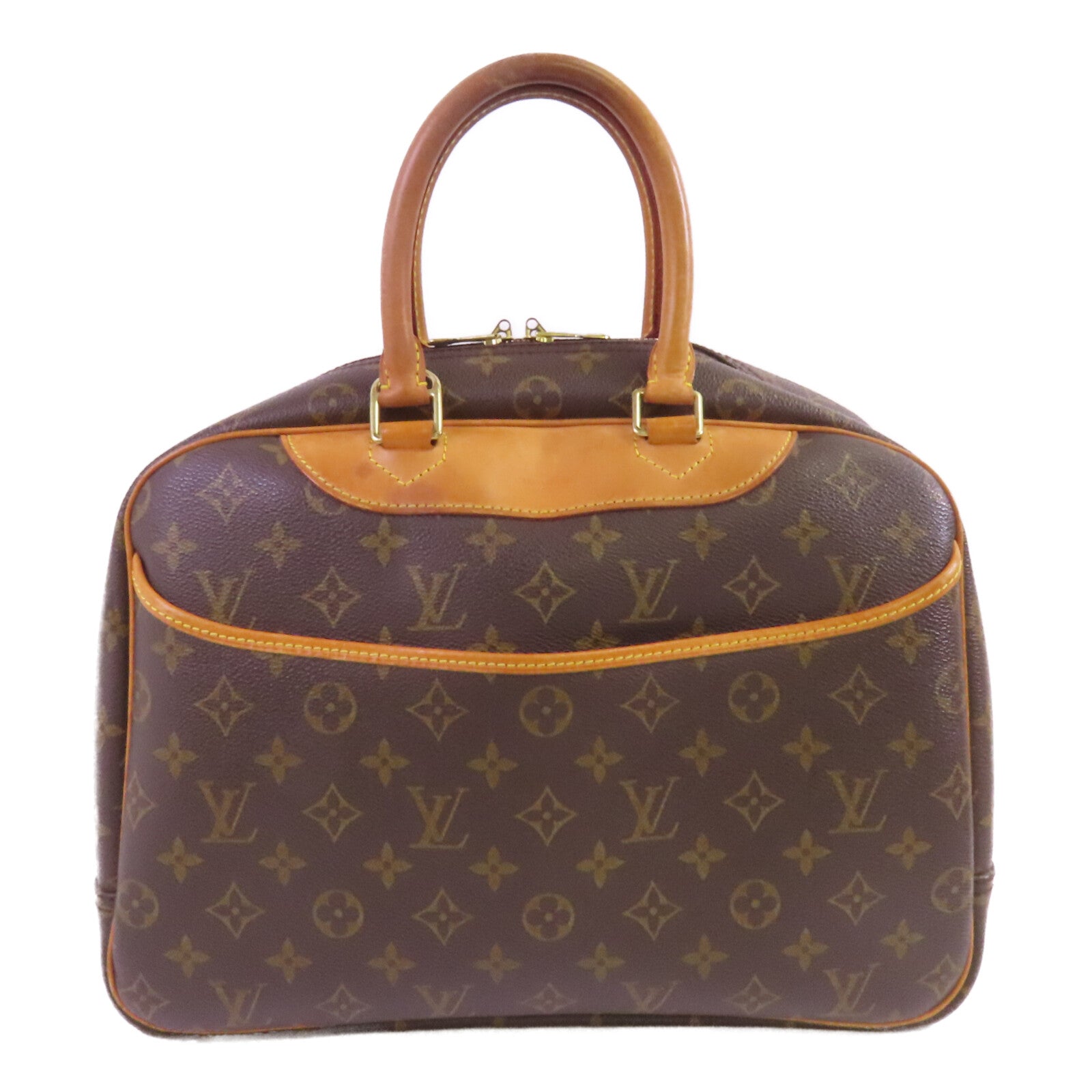 LOUIS VUITTON Monogram Deauville金扣手挽袋