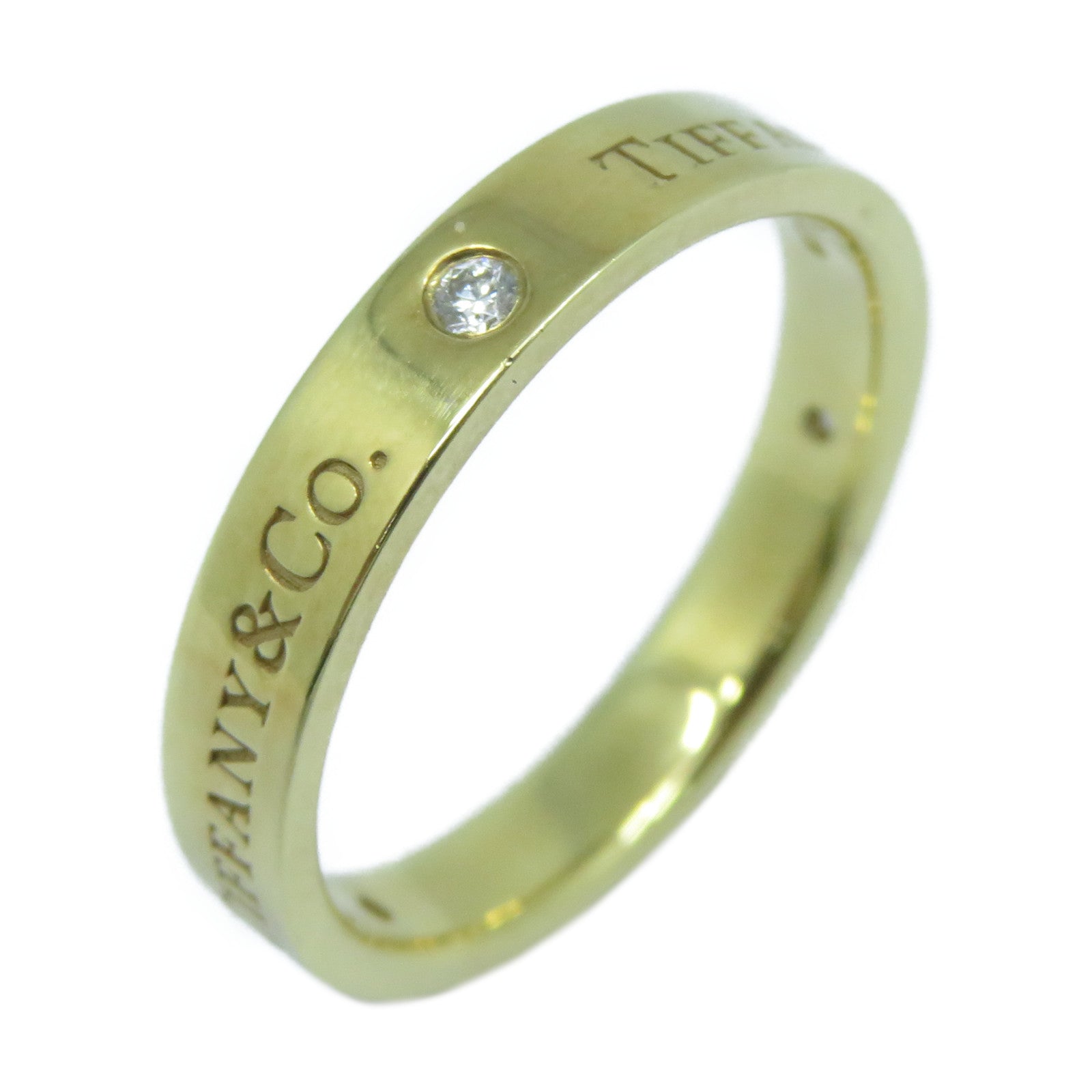 TIFFANY＆CO 【激減優惠】18K黃金Diamond Ring 5.9g鑽石戒指US#9.25