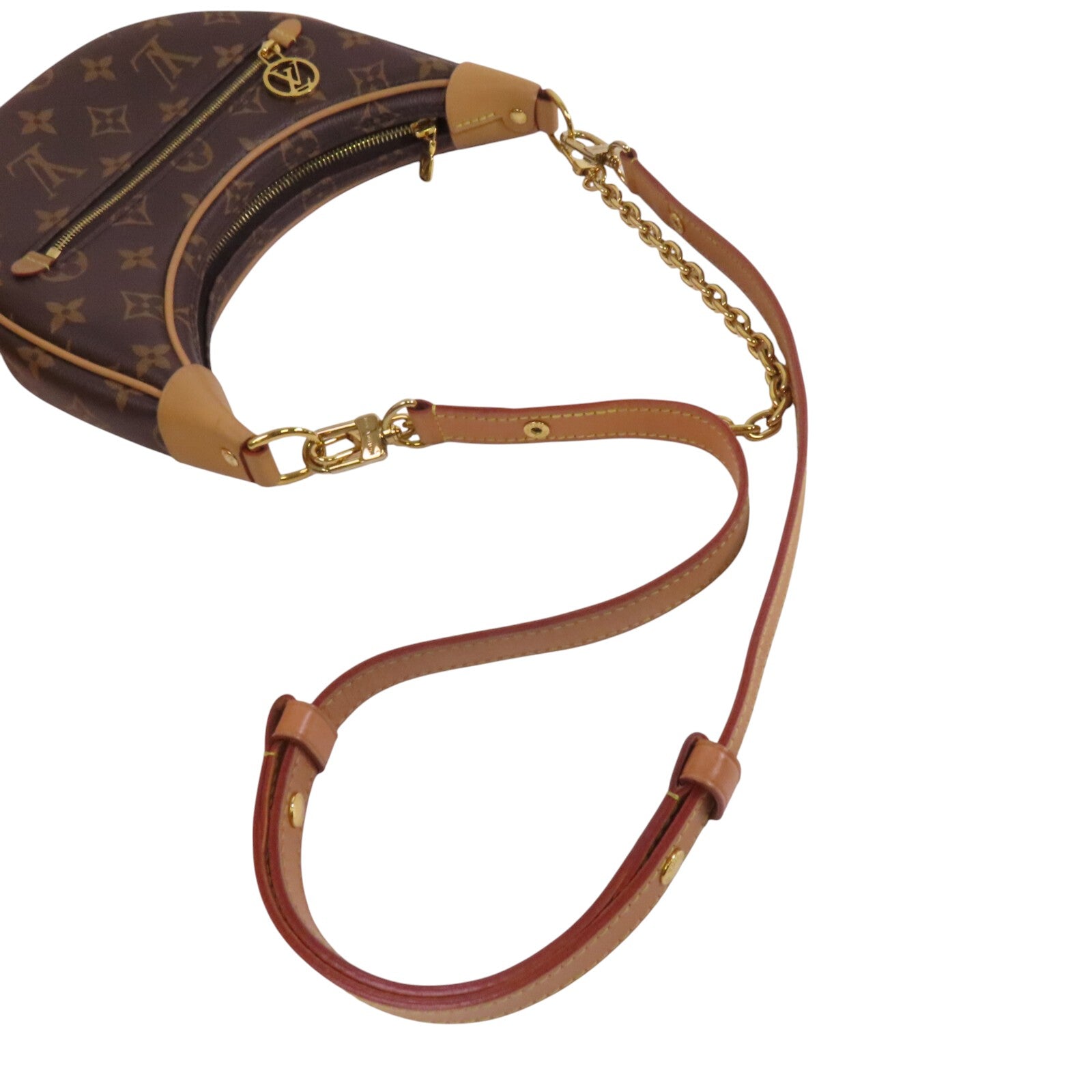 LOUIS VUITTON Monogram Loop Monogram金扣手挽肩背兩用袋