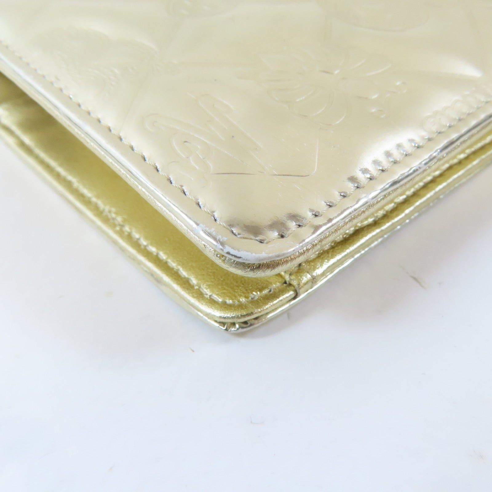 CHANEL 【激減優惠】牛皮皮革Long Wallet金扣長錢包金色