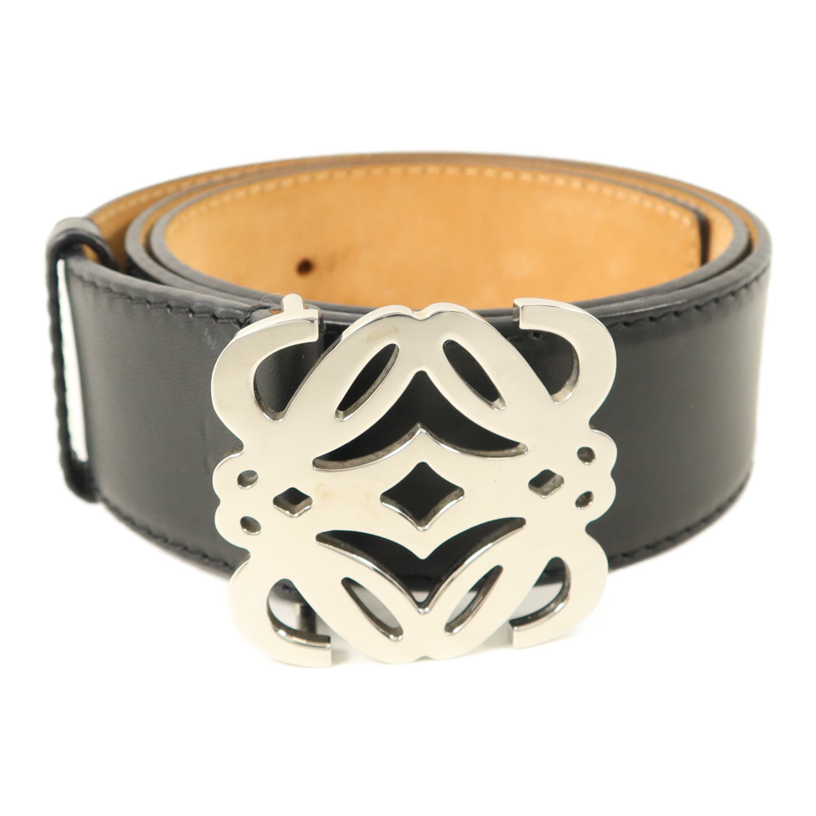 LOEWE 牛皮皮革Anagram Belt腰帶