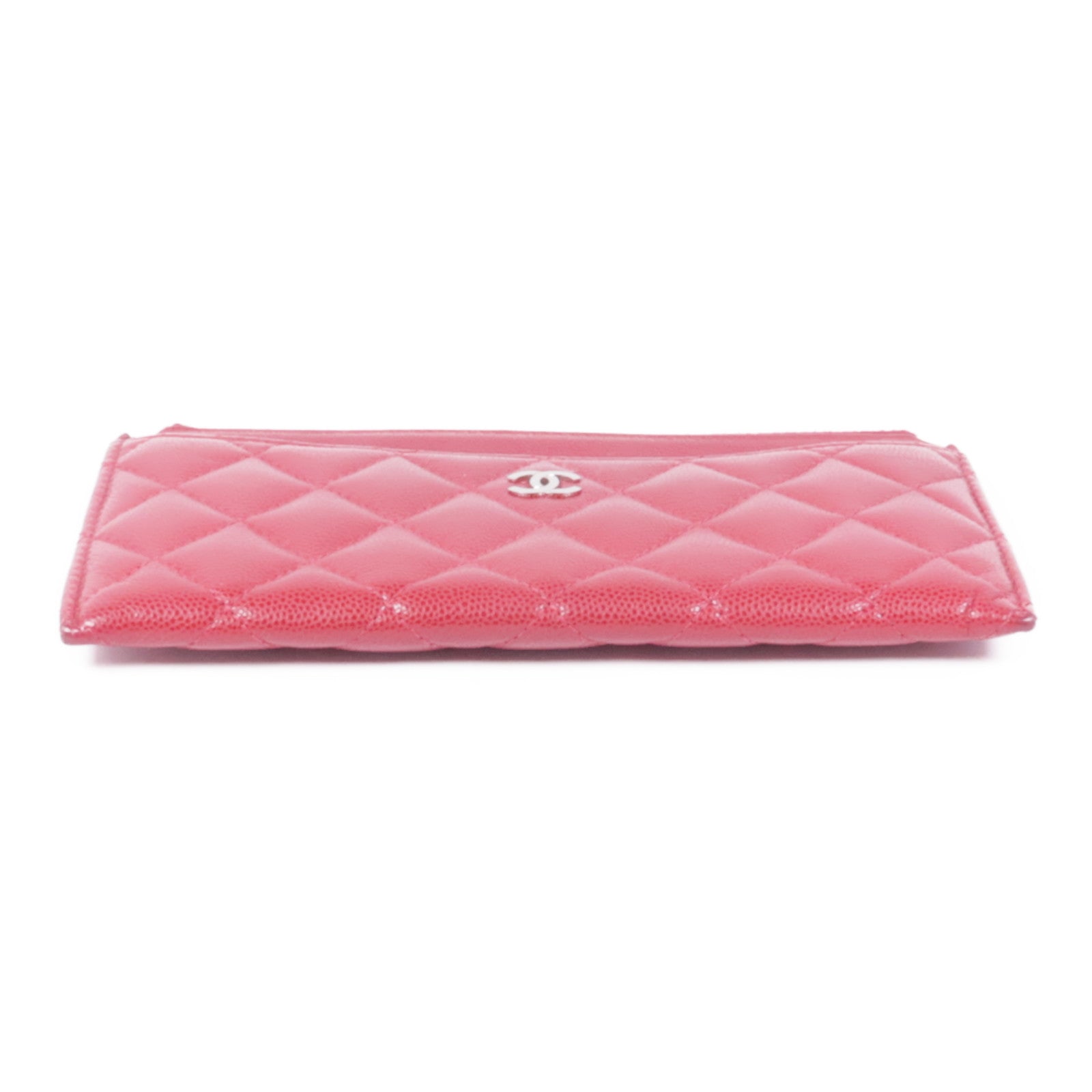 CHANEL 牛皮皮革Clutch Bag銀扣手拿包