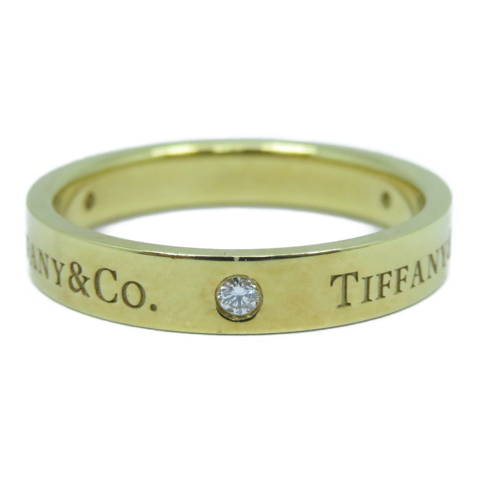 TIFFANY＆CO 【激減優惠】18K黃金Diamond Ring 5.9g鑽石戒指US#9.25
