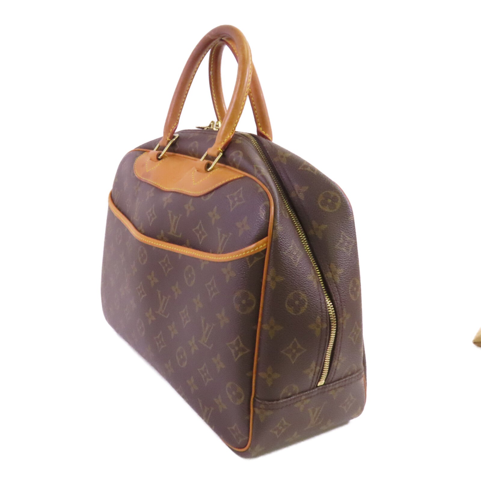 LOUIS VUITTON Monogram Deauville金扣手挽袋