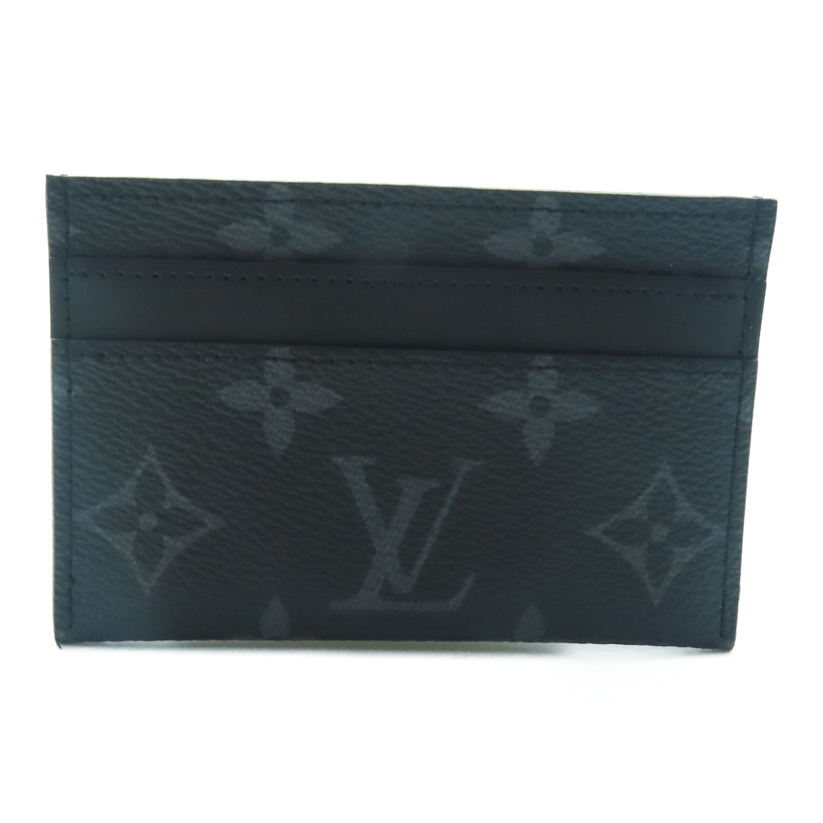 LOUIS VUITTON Monogram Eclipse Double Card Case卡片套黑色