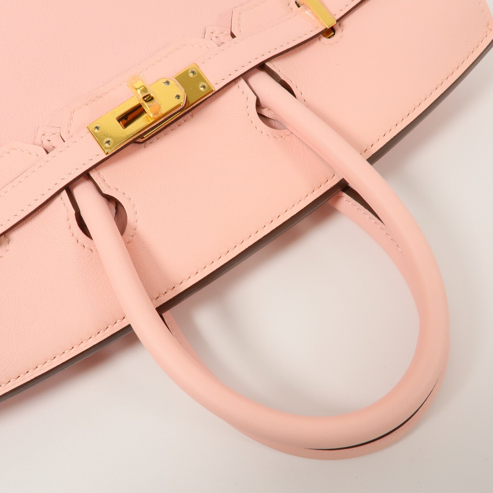 HERMES Swift皮革Birkin 25手挽袋Rose Sakura