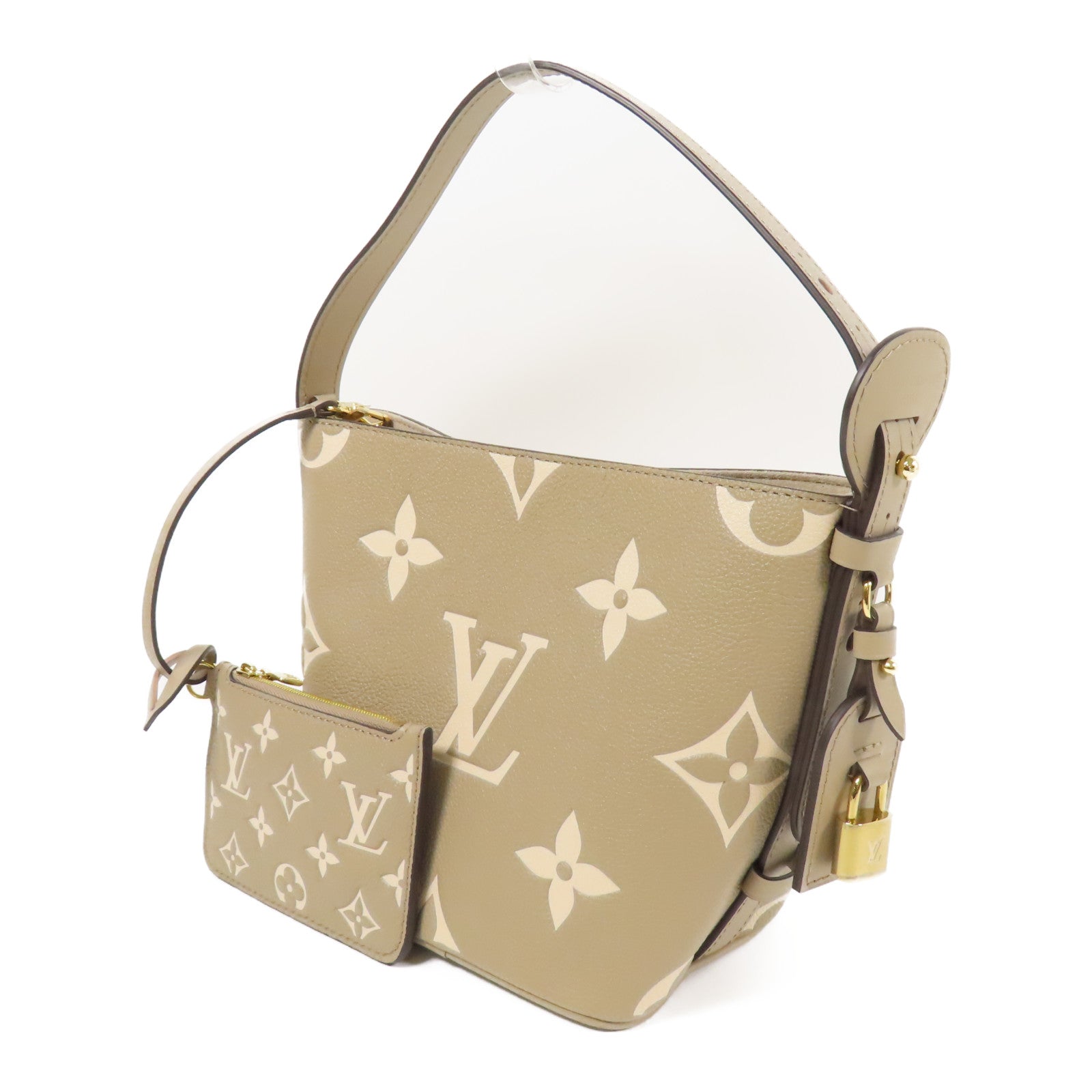 LOUIS VUITTON Monogram Empreinte All In BB金扣手挽肩背兩用袋