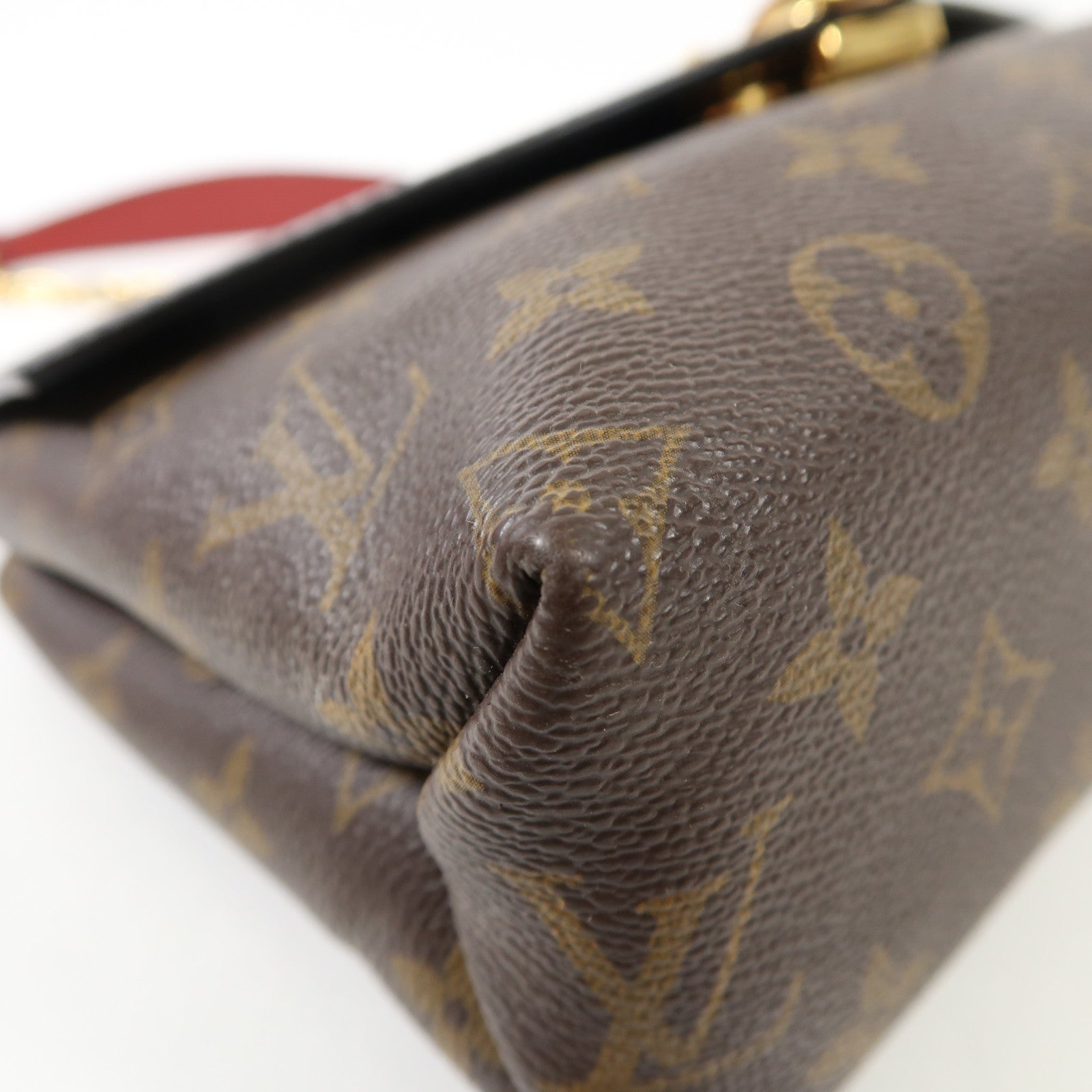 LOUIS VUITTON Monogram Saint Placide金扣肩背袋棕色/色