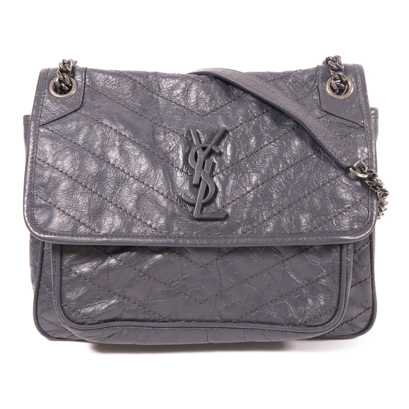 SAINT LAURENT 牛皮皮革Niki Medium鏈帶肩背袋