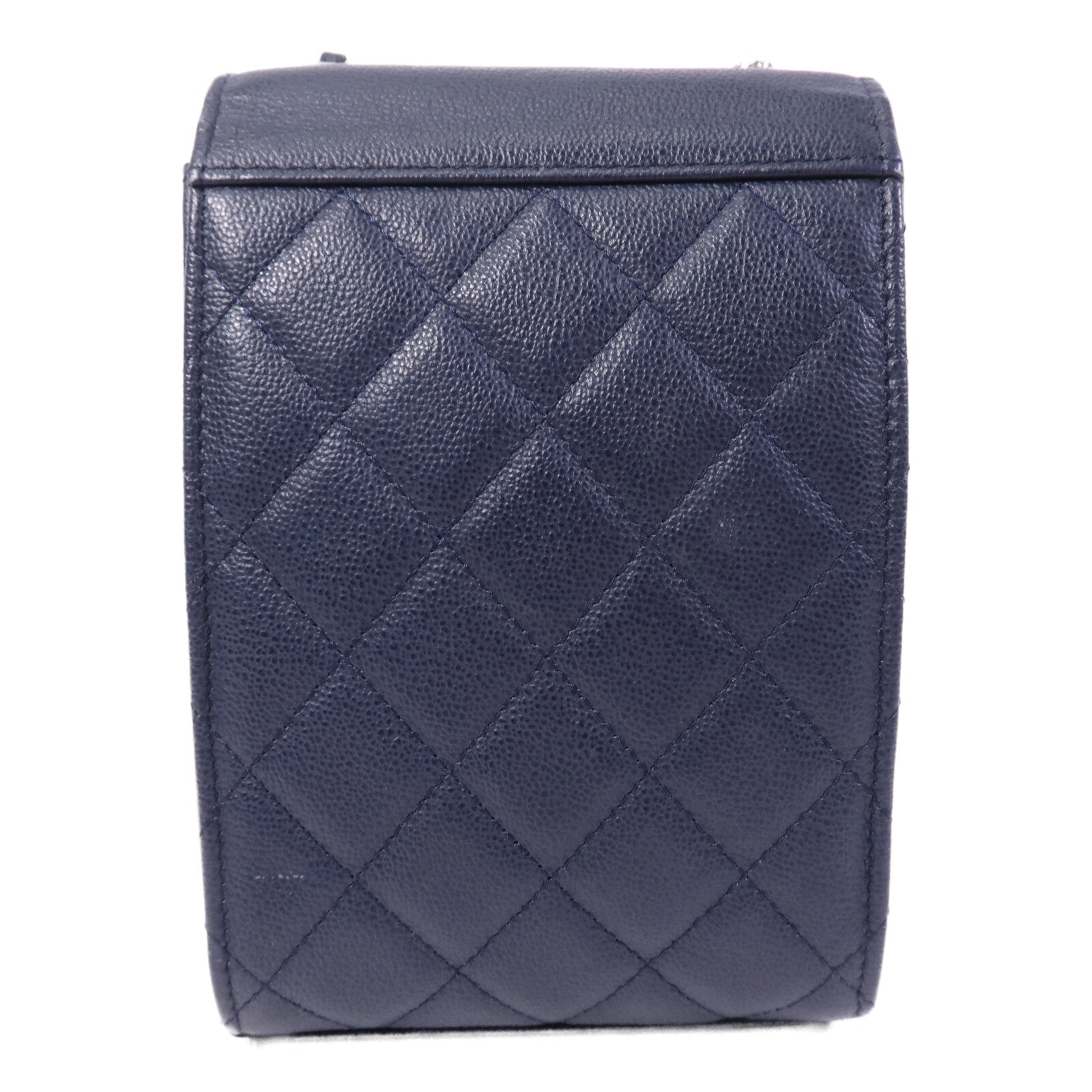 CHANEL 牛皮皮革Shoulder Bag銀扣鏈帶肩背袋
