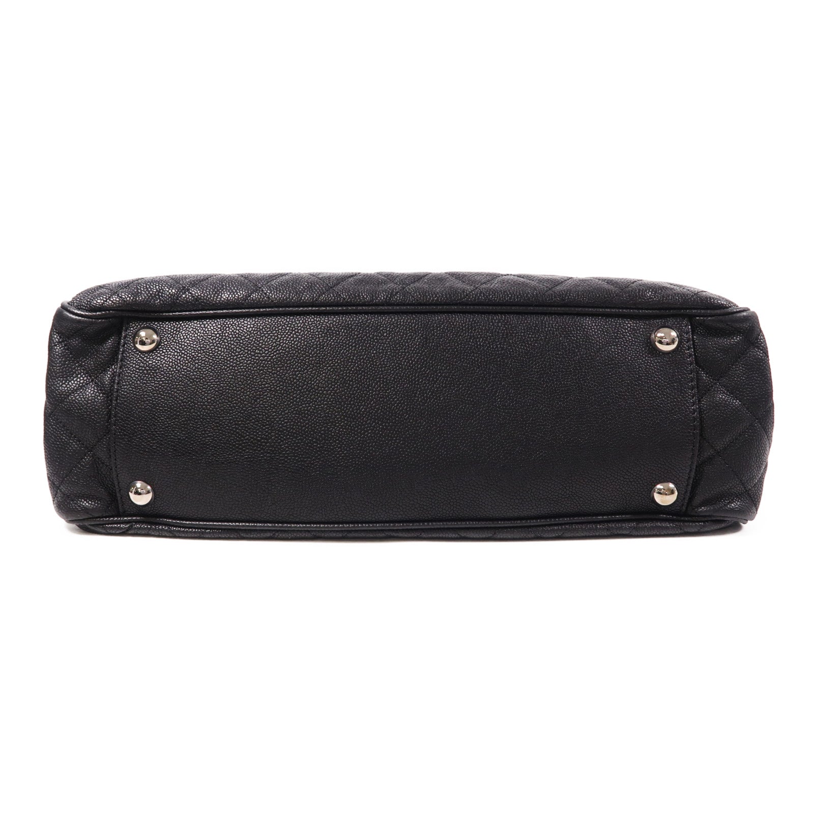 CHANEL 牛皮皮革2 Way Shoulder銀扣手挽肩背兩用袋
