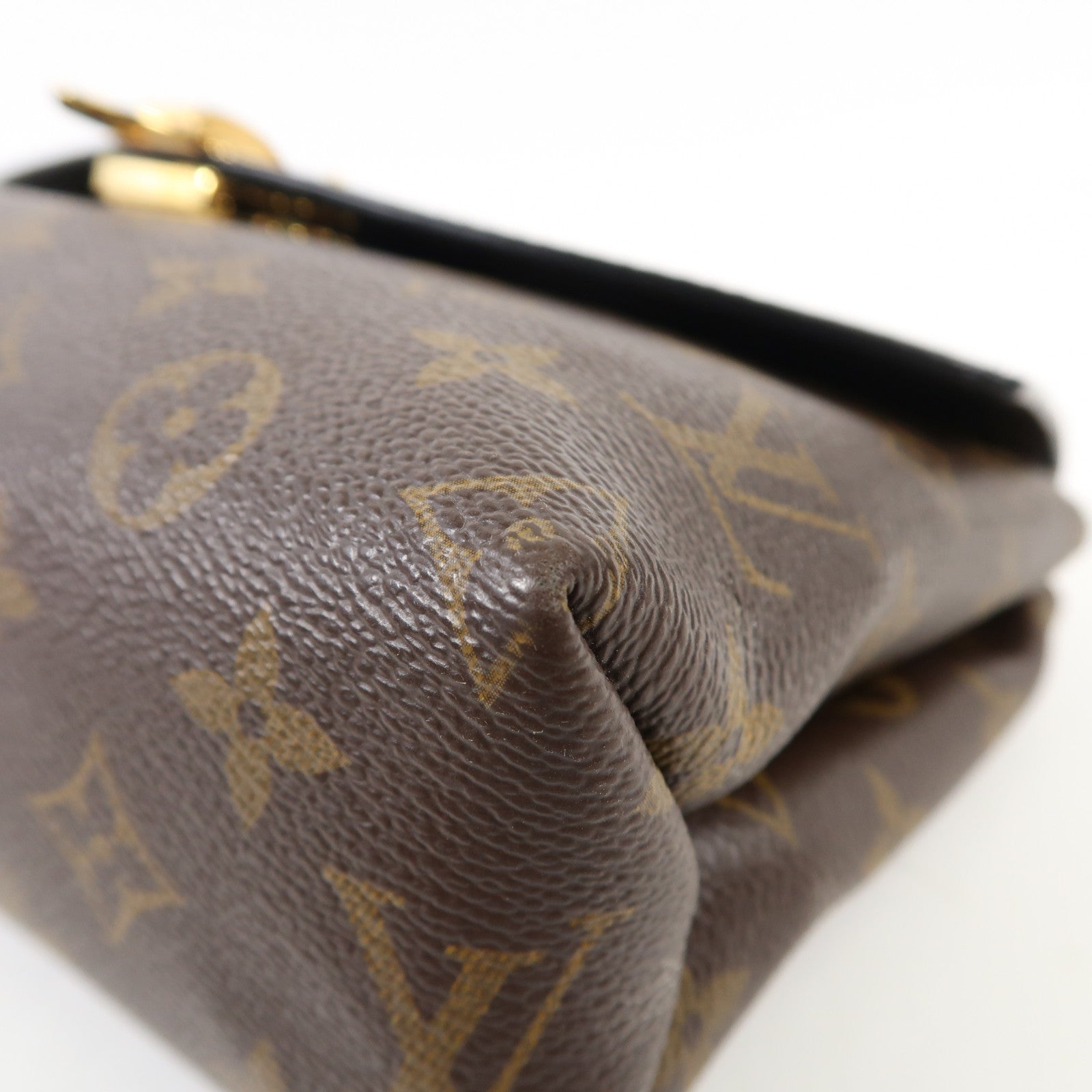 LOUIS VUITTON Monogram Saint Placide金扣肩背袋棕色/色