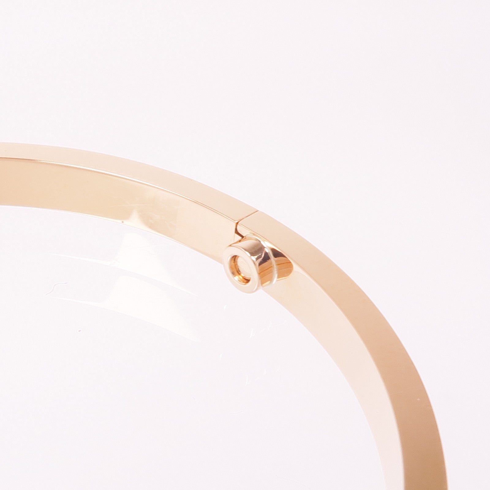 CARTIER 18K玫瑰金Love Bracelet鑽石手鏈Cartier#17