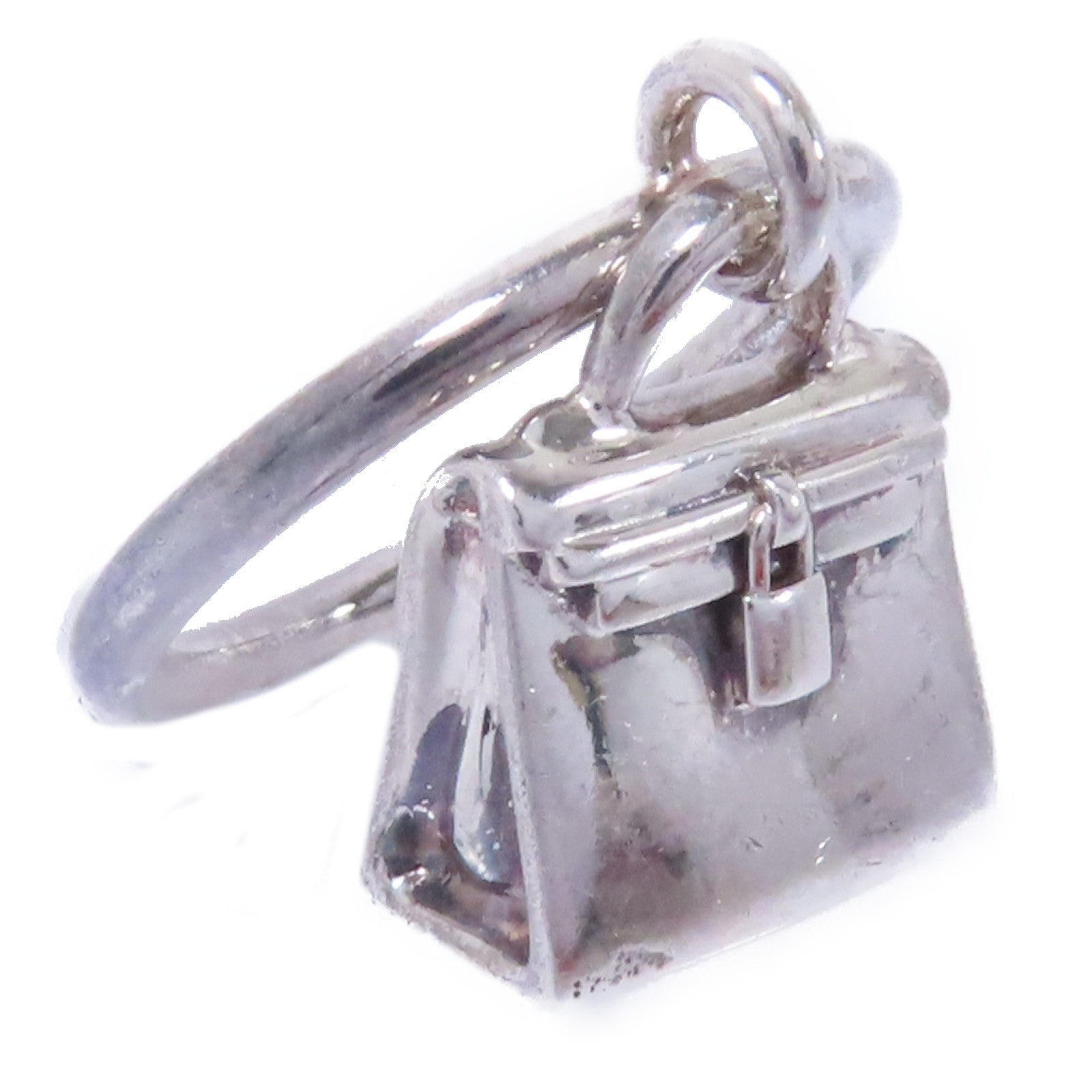 HERMES 925純銀Amulettes Birkin Ring戒指US#6