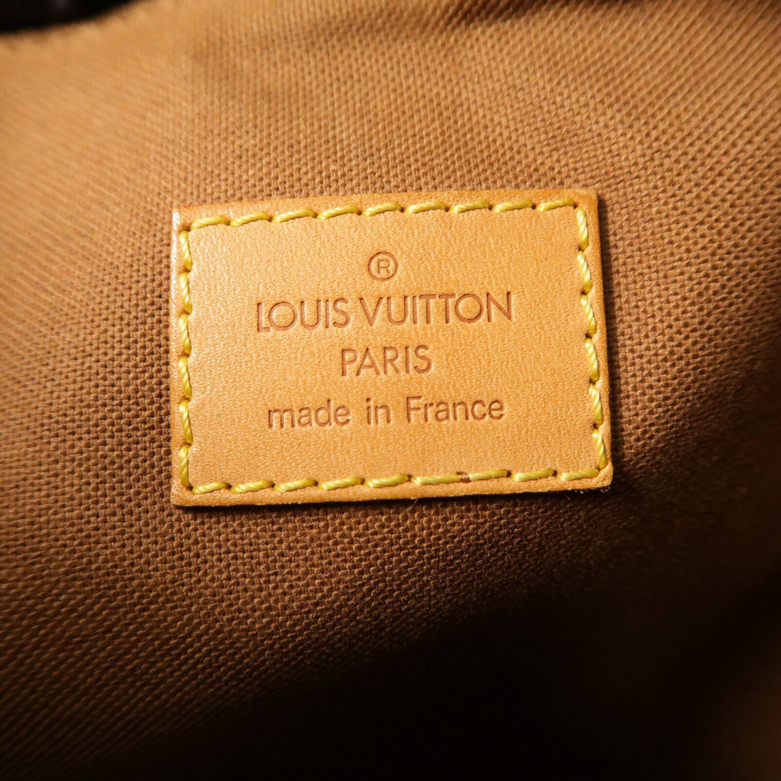 LOUIS VUITTON Monogram Pochette Bosphore金扣肩背袋棕色