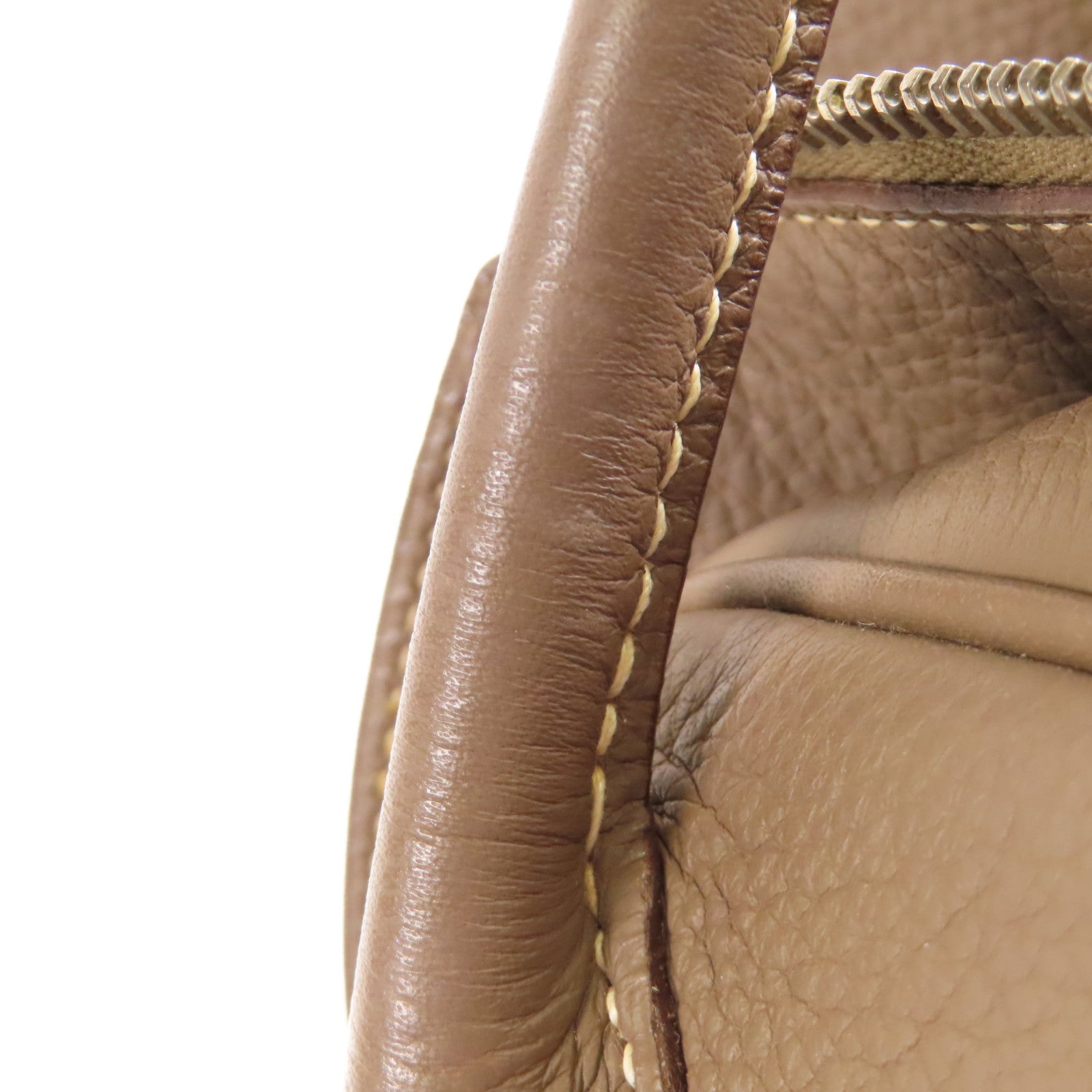 HERMES Togo皮革Lindy 34銀扣手挽肩背兩用袋18 Etoupe