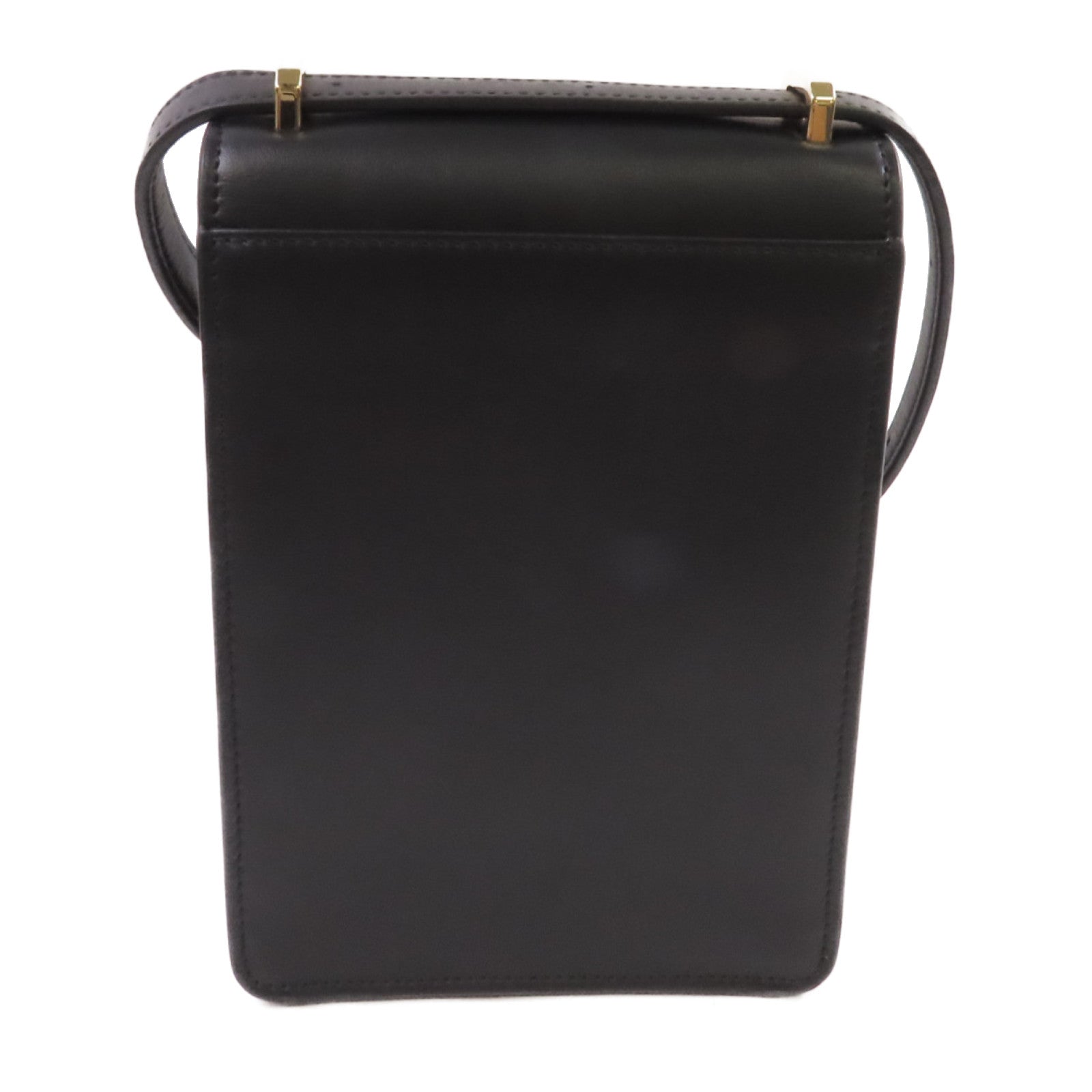 BURBERRY 牛皮皮革Shoulder Bag金扣肩背袋黑色