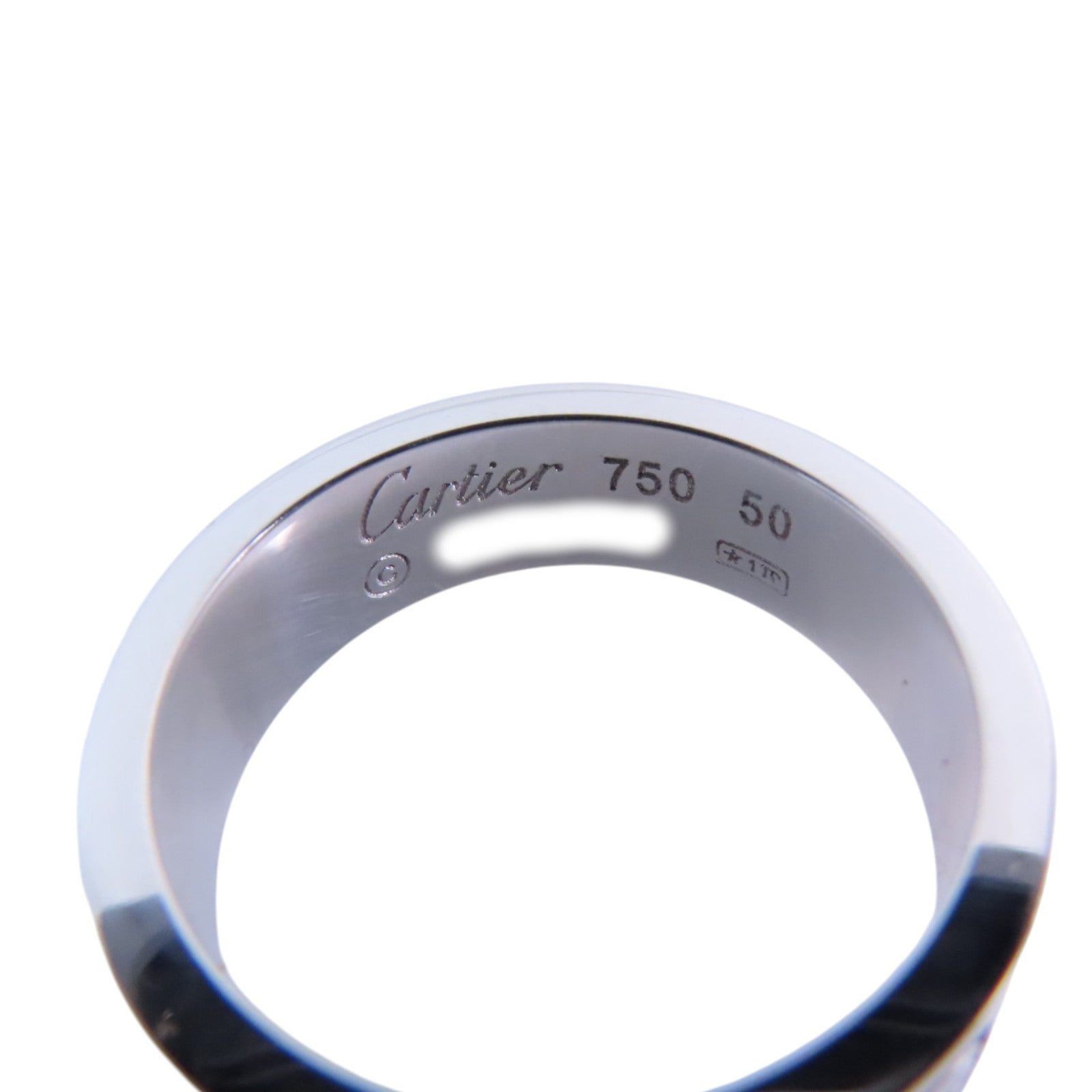 CARTIER 18K白金Love Ring戒指#50/US#5