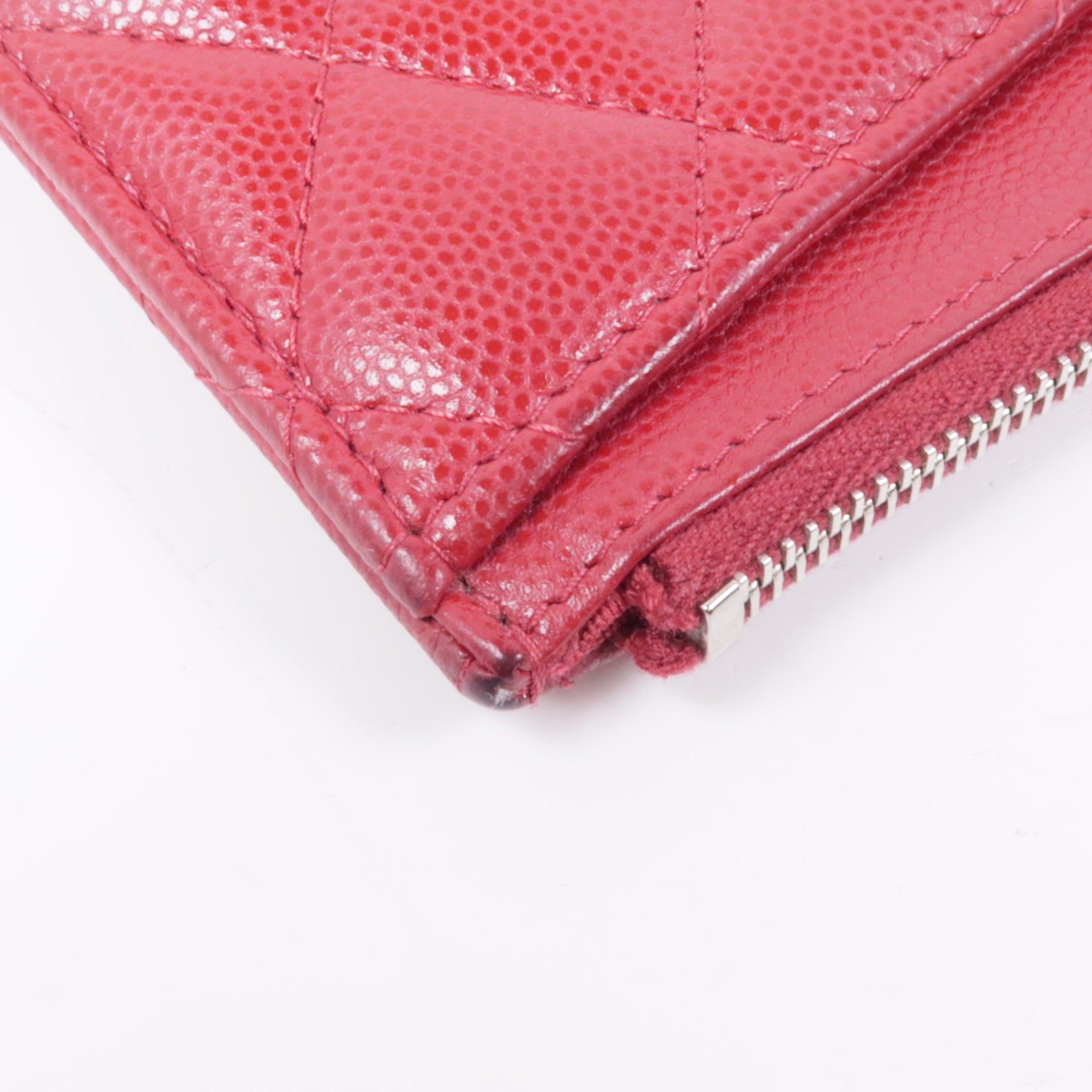 CHANEL 牛皮皮革Clutch Bag銀扣手拿包