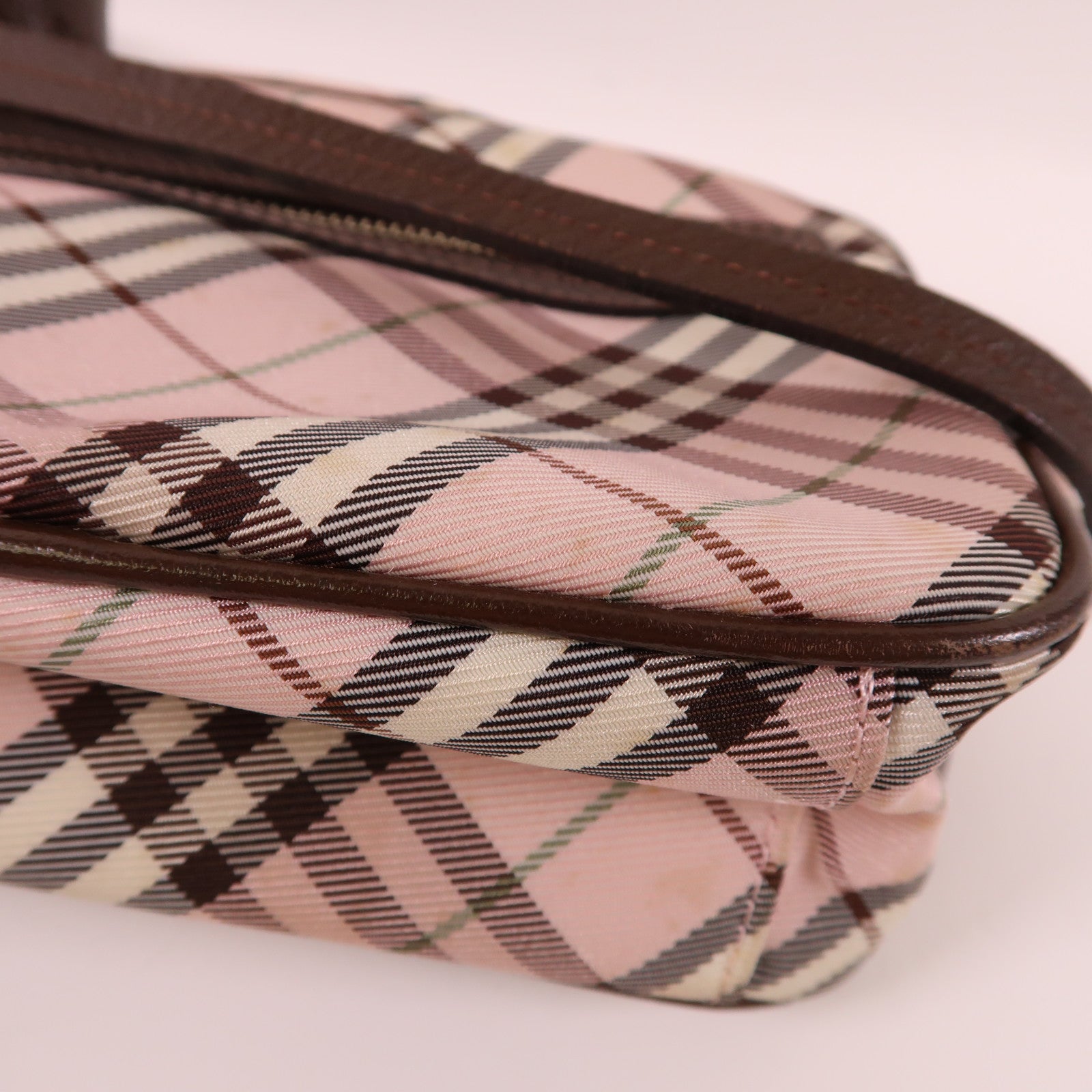 BURBERRY BLUE LABEL 帆布Shoulder Bag銀扣肩背袋
