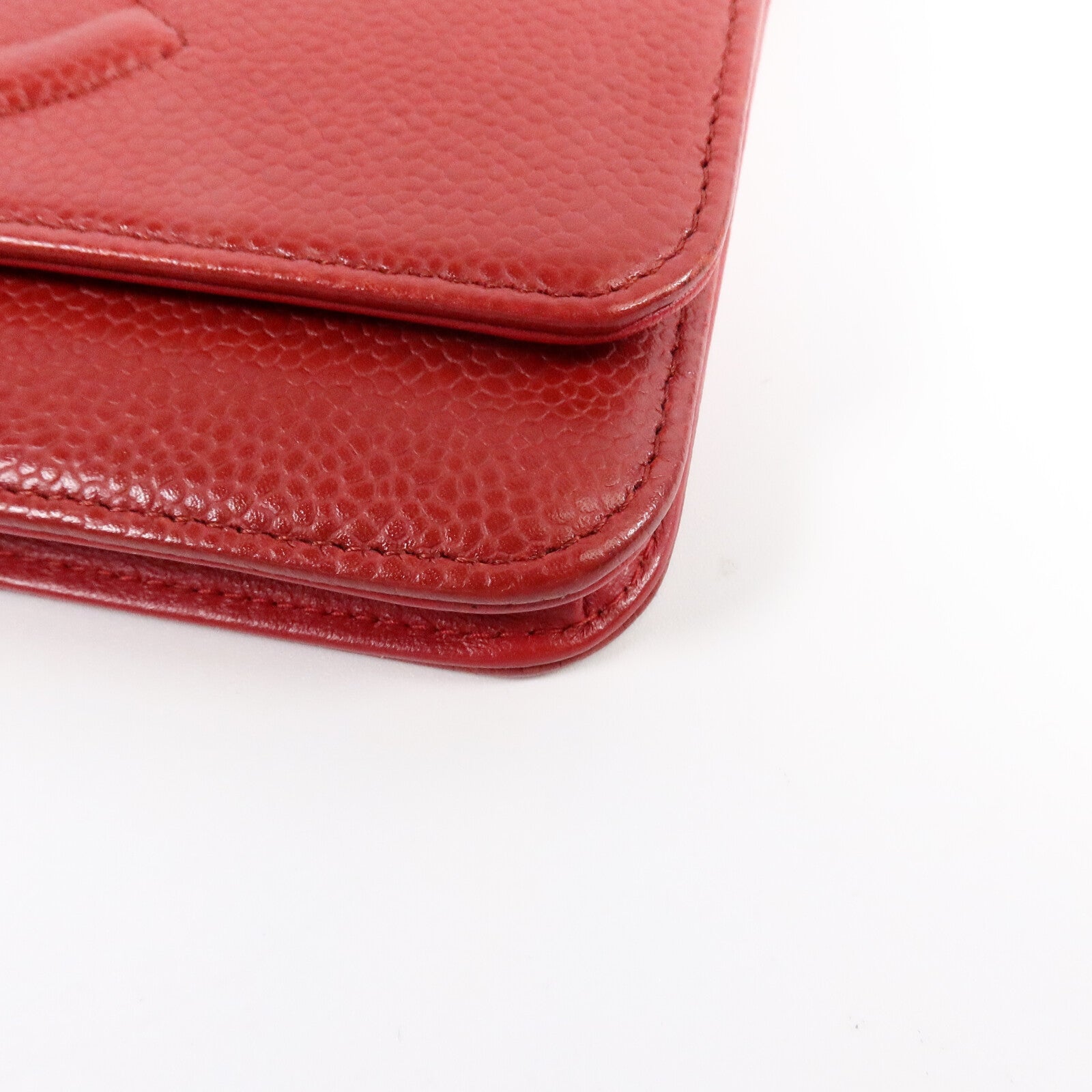 CHANEL 牛皮皮革WOC Wallet On Chain鏈帶肩背袋