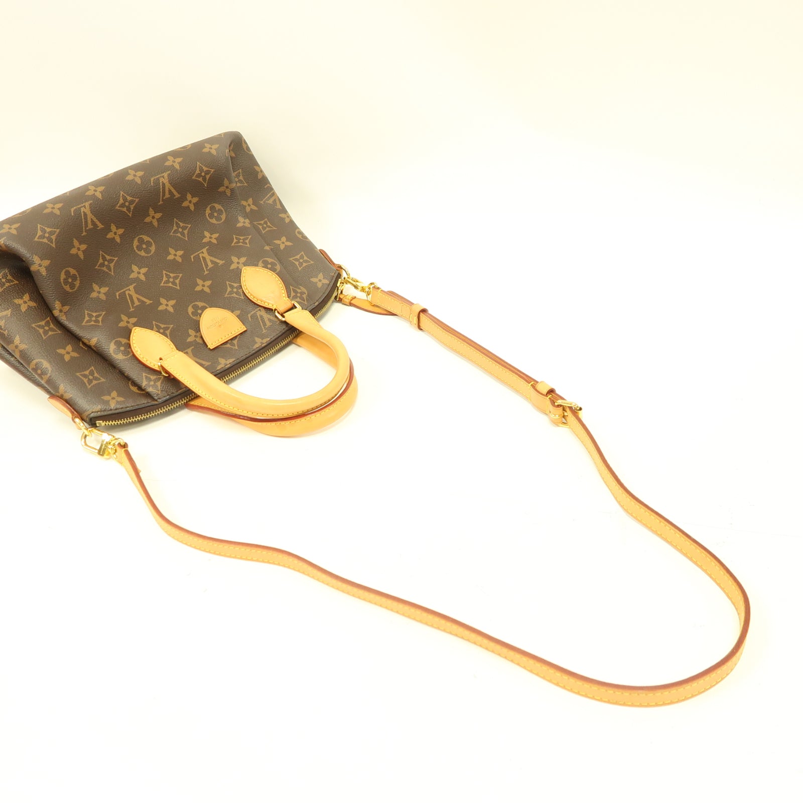 LOUIS VUITTON Monogram Boetie PM金扣手挽肩背兩用袋啡色