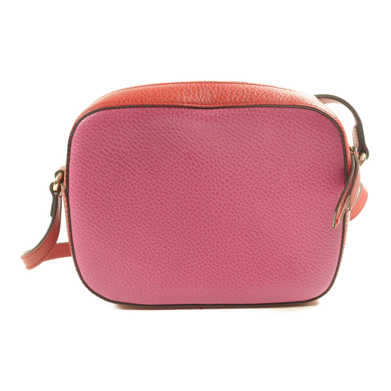 GUCCI CC GHW Shoulder Bag Calfskin Leather 431567 Pink/Red