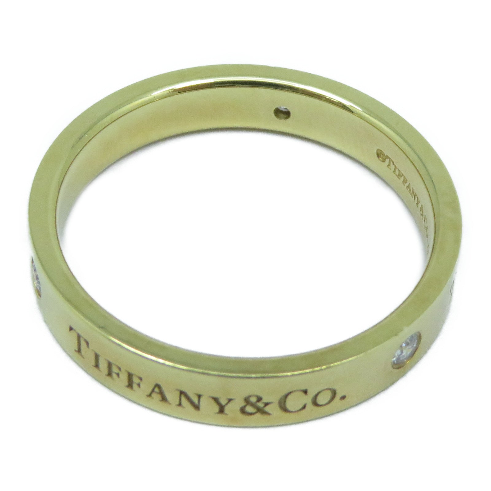 TIFFANY＆CO 【激減優惠】18K黃金Diamond Ring 5.9g鑽石戒指US#9.25