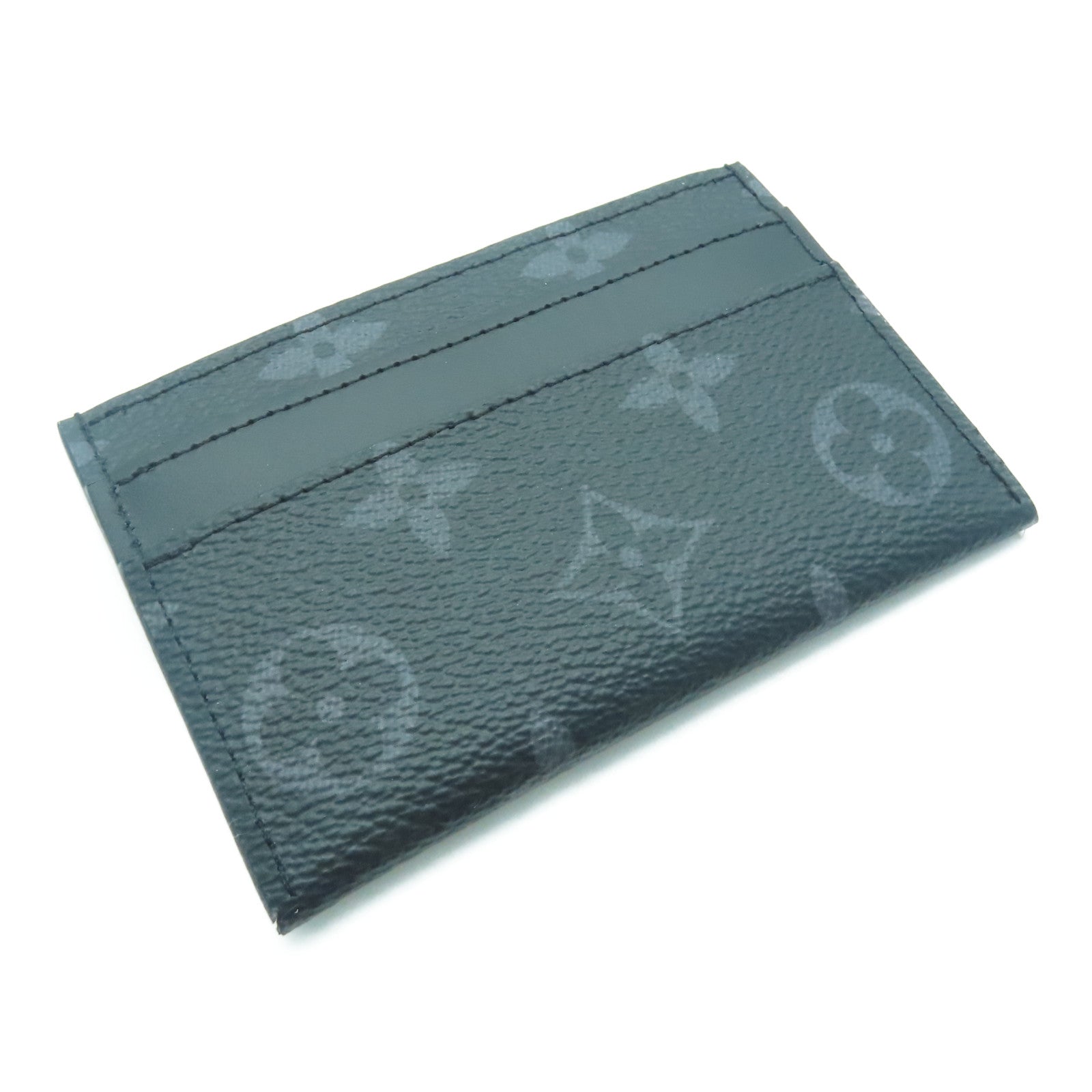 LOUIS VUITTON Monogram Eclipse Double Card Case卡片套黑色