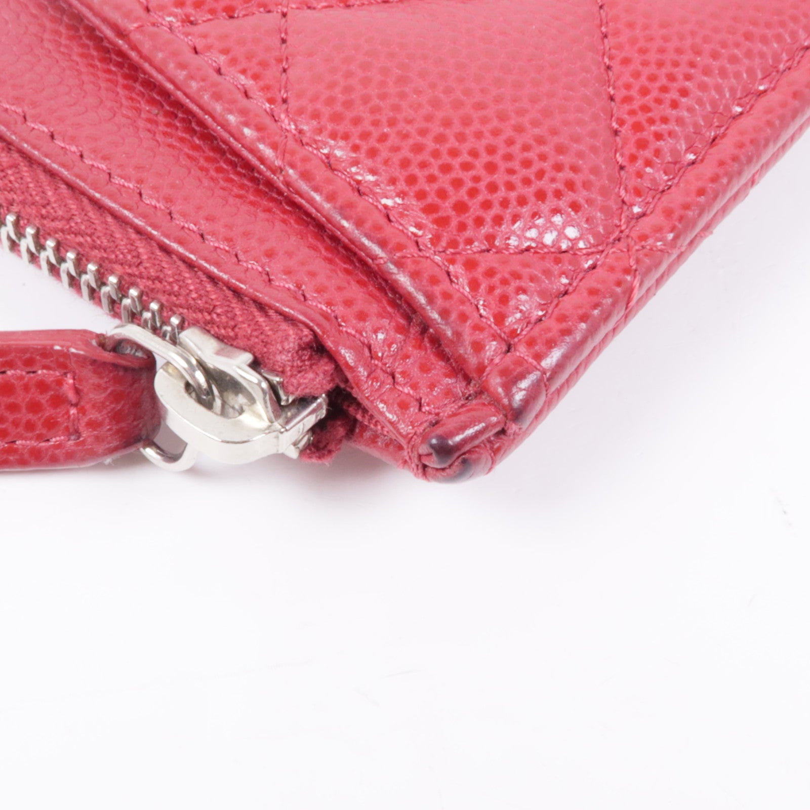 CHANEL 牛皮皮革Clutch Bag銀扣手拿包