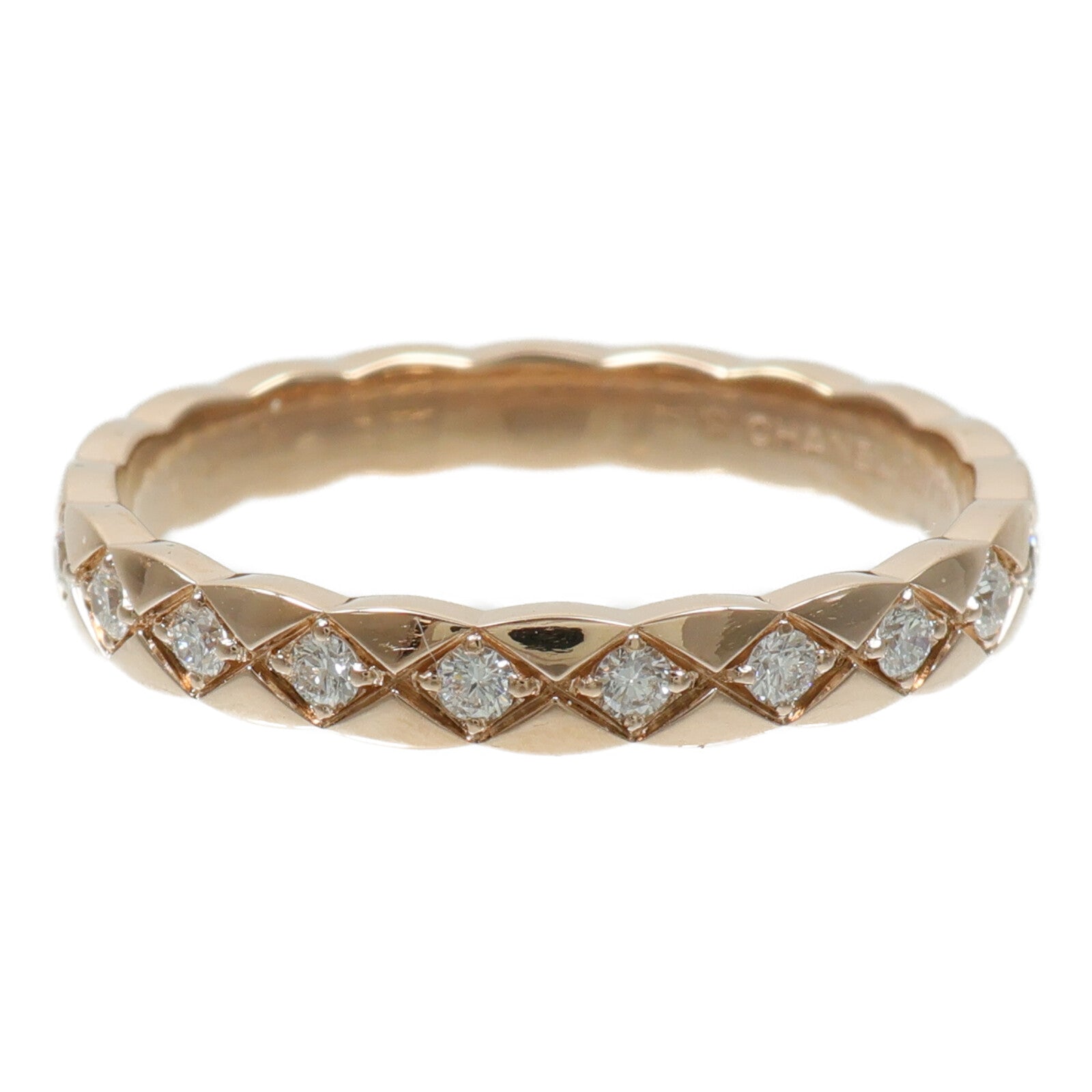 CHANEL 18K玫瑰金Coco Crush Ring戒指