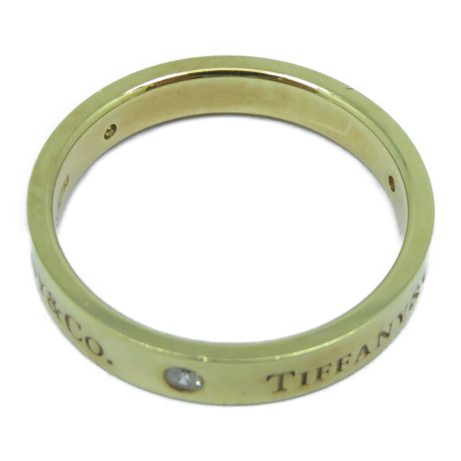TIFFANY＆CO 【激減優惠】18K黃金Diamond Ring 5.9g鑽石戒指US#9.25