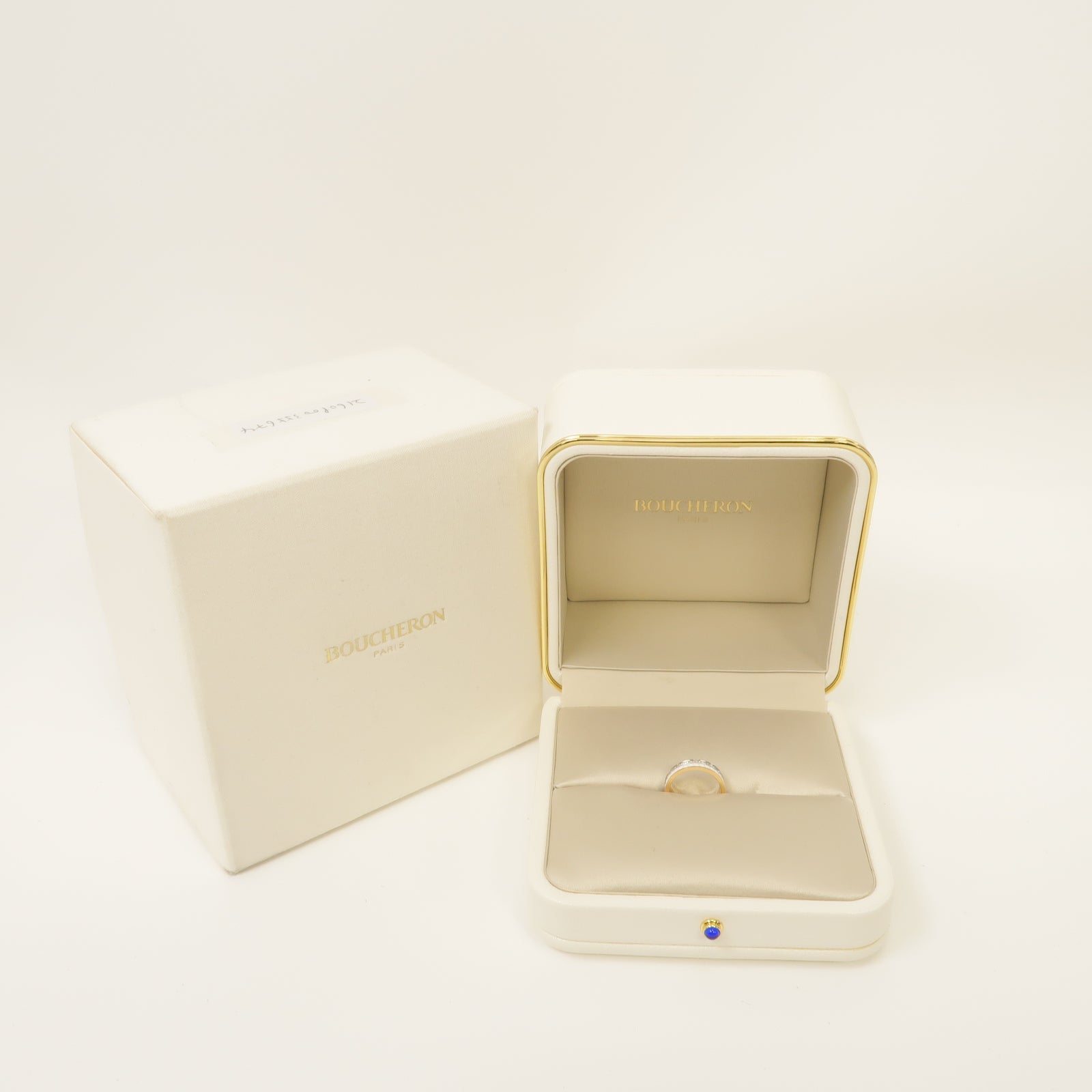 Boucheron 18K白金/玫瑰金Quatre White戒指US#4