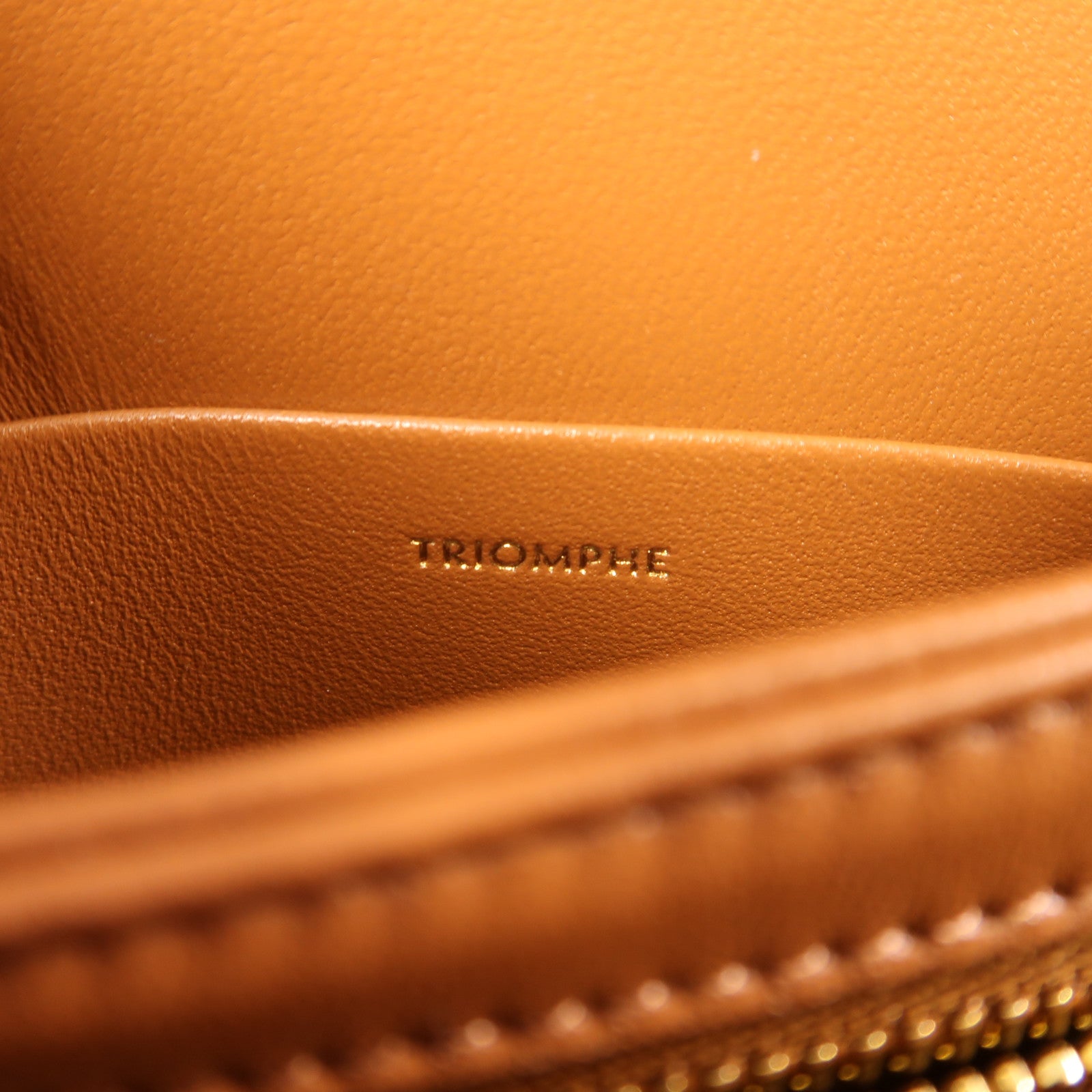CELINE 塗層帆布Teen Troimphe金扣肩背袋