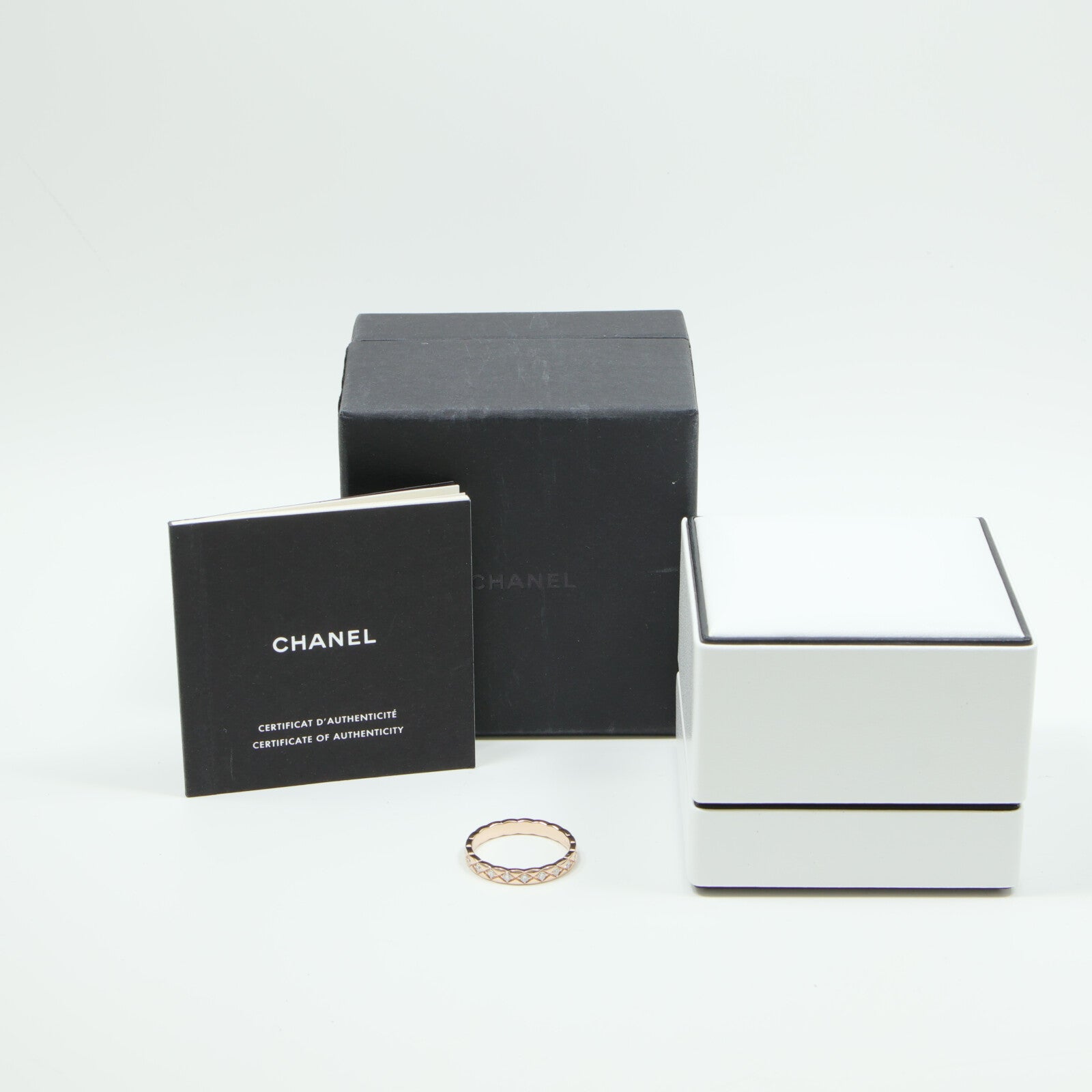 CHANEL 18K玫瑰金Coco Crush Ring戒指