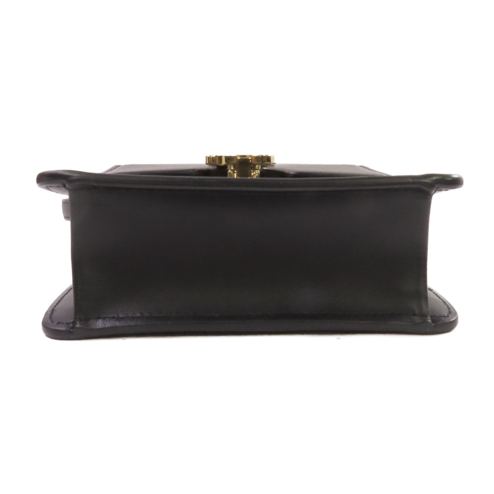 BURBERRY 牛皮皮革Shoulder Bag金扣肩背袋黑色