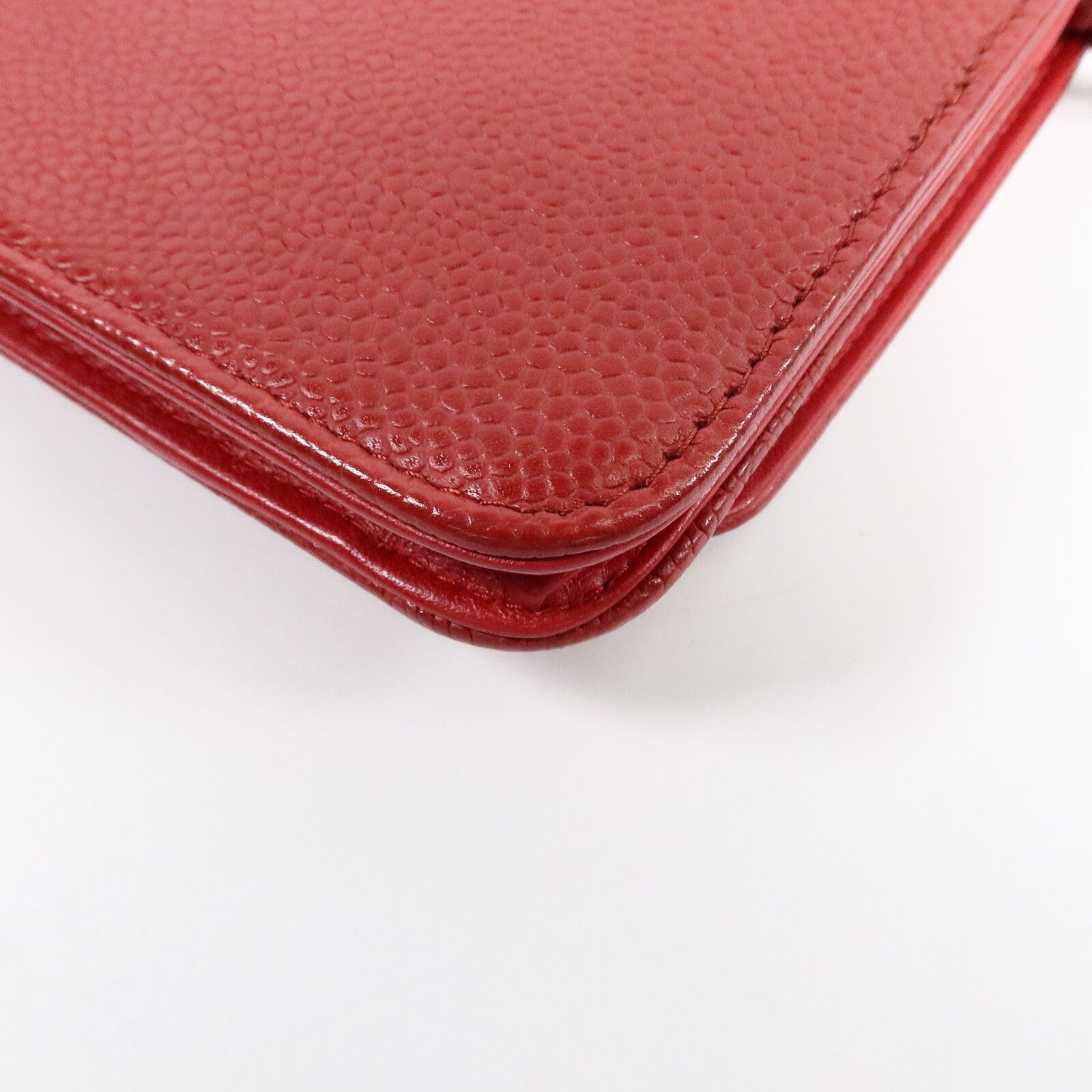 CHANEL 牛皮皮革WOC Wallet On Chain鏈帶肩背袋