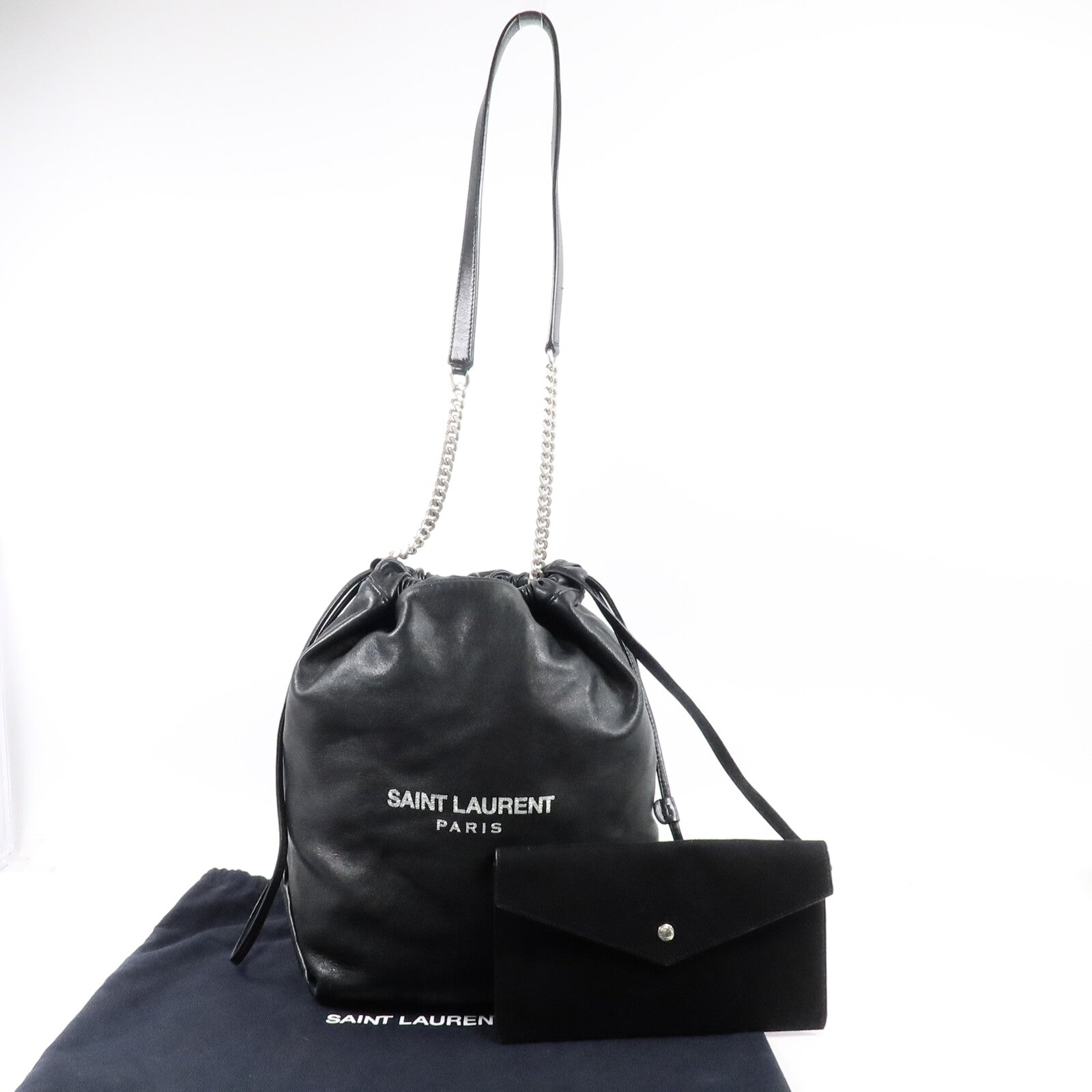 SAINT LAURENT 牛皮皮革Teddy Bucket肩背袋
