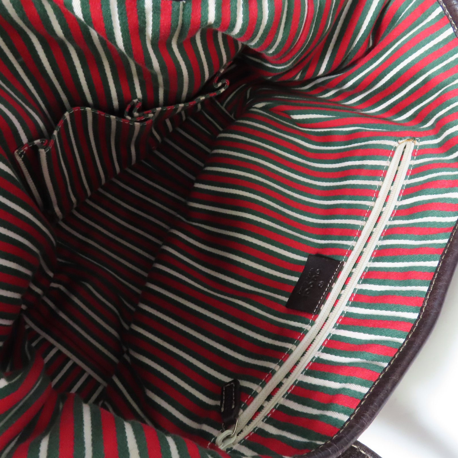 GUCCI 帆布Tote Bag金扣手挽袋啡色