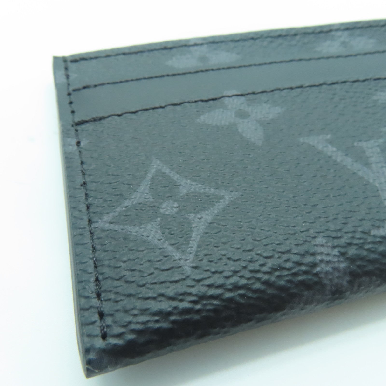 LOUIS VUITTON Monogram Eclipse Double Card Case卡片套黑色