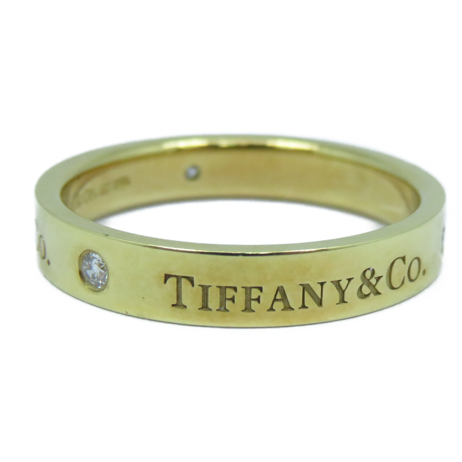 TIFFANY＆CO 【激減優惠】18K黃金Diamond Ring 5.9g鑽石戒指US#9.25