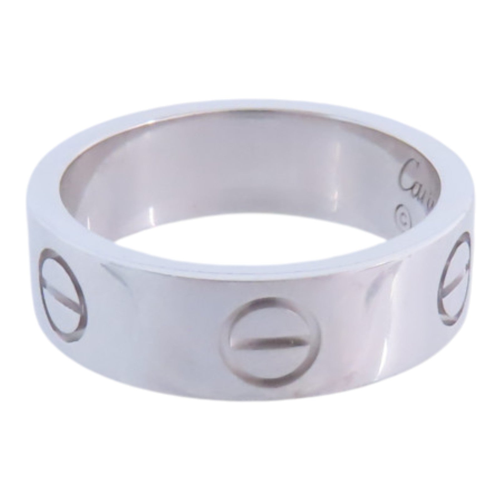 CARTIER 18K白金Love Ring戒指#50/US#5