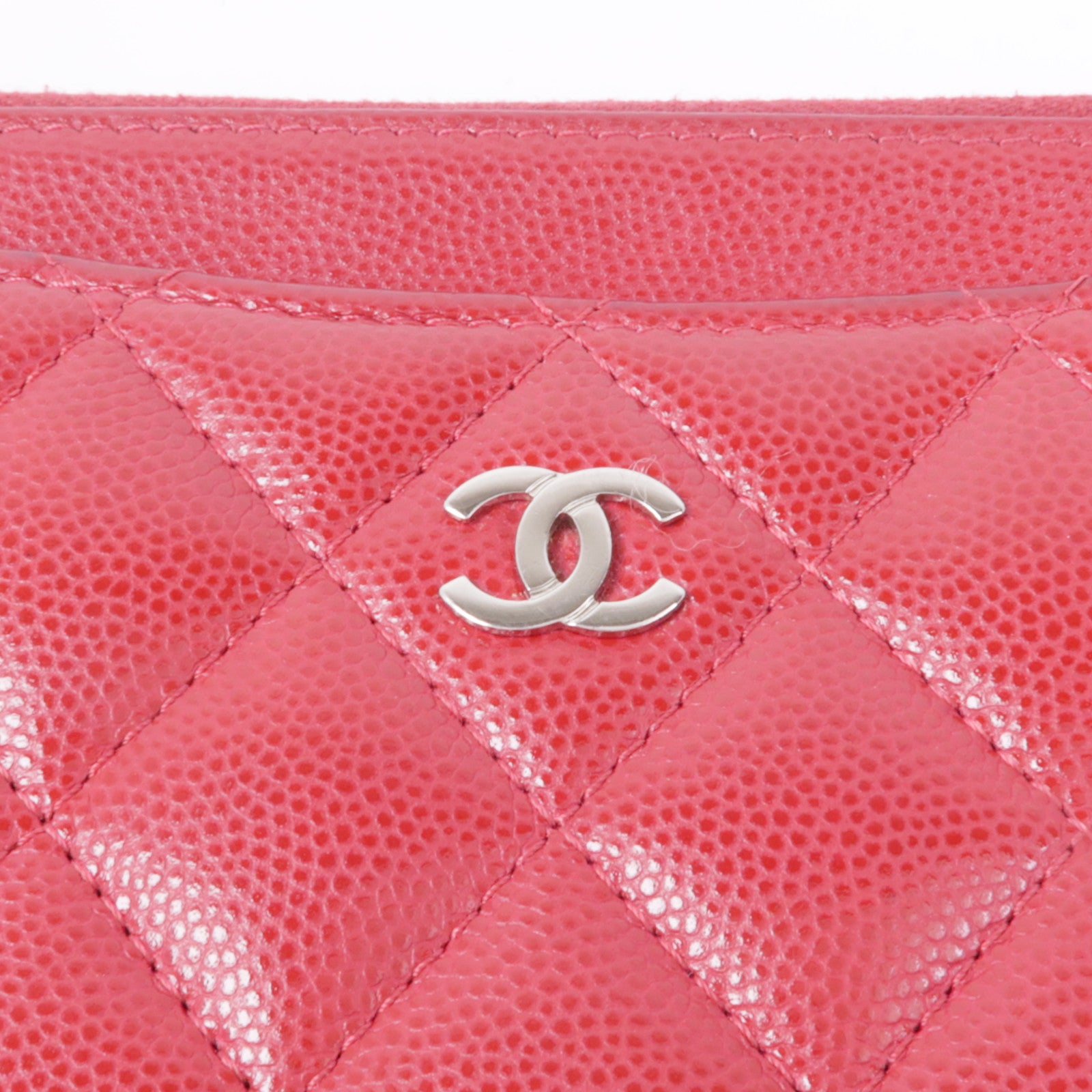 CHANEL 牛皮皮革Clutch Bag銀扣手拿包