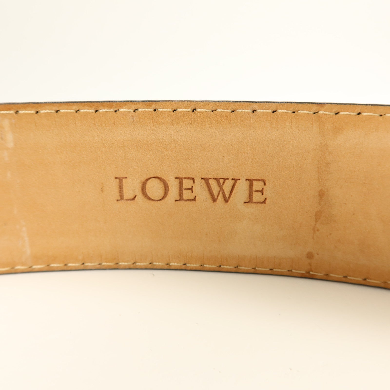 LOEWE 牛皮皮革Anagram Belt腰帶