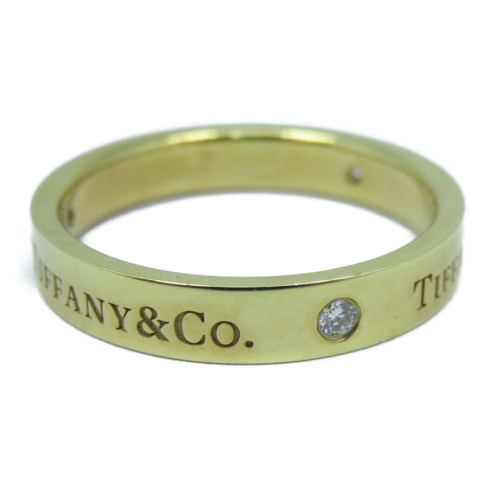 TIFFANY＆CO 【激減優惠】18K黃金Diamond Ring 5.9g鑽石戒指US#9.25