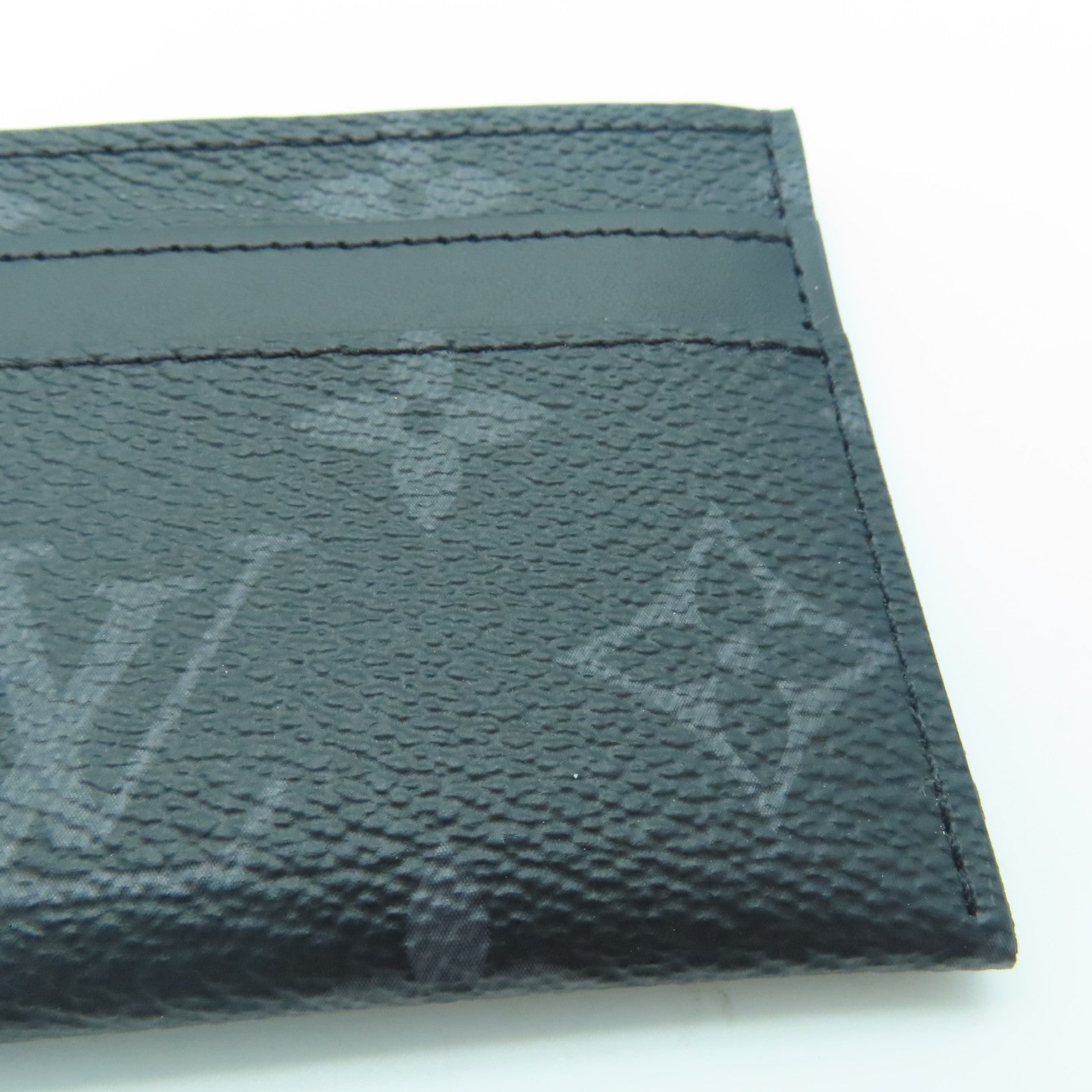 LOUIS VUITTON Monogram Eclipse Double Card Case卡片套黑色