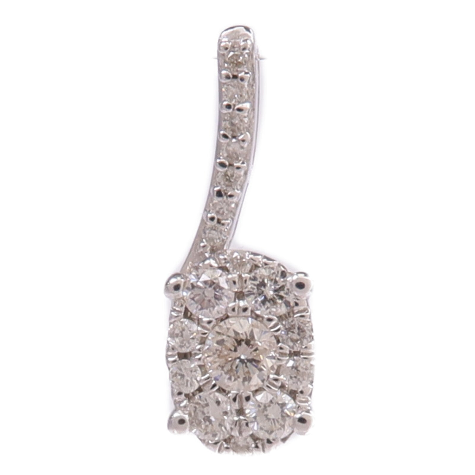 JEWELRY 14K白金Diamond Pendant Top鑽石吊墜