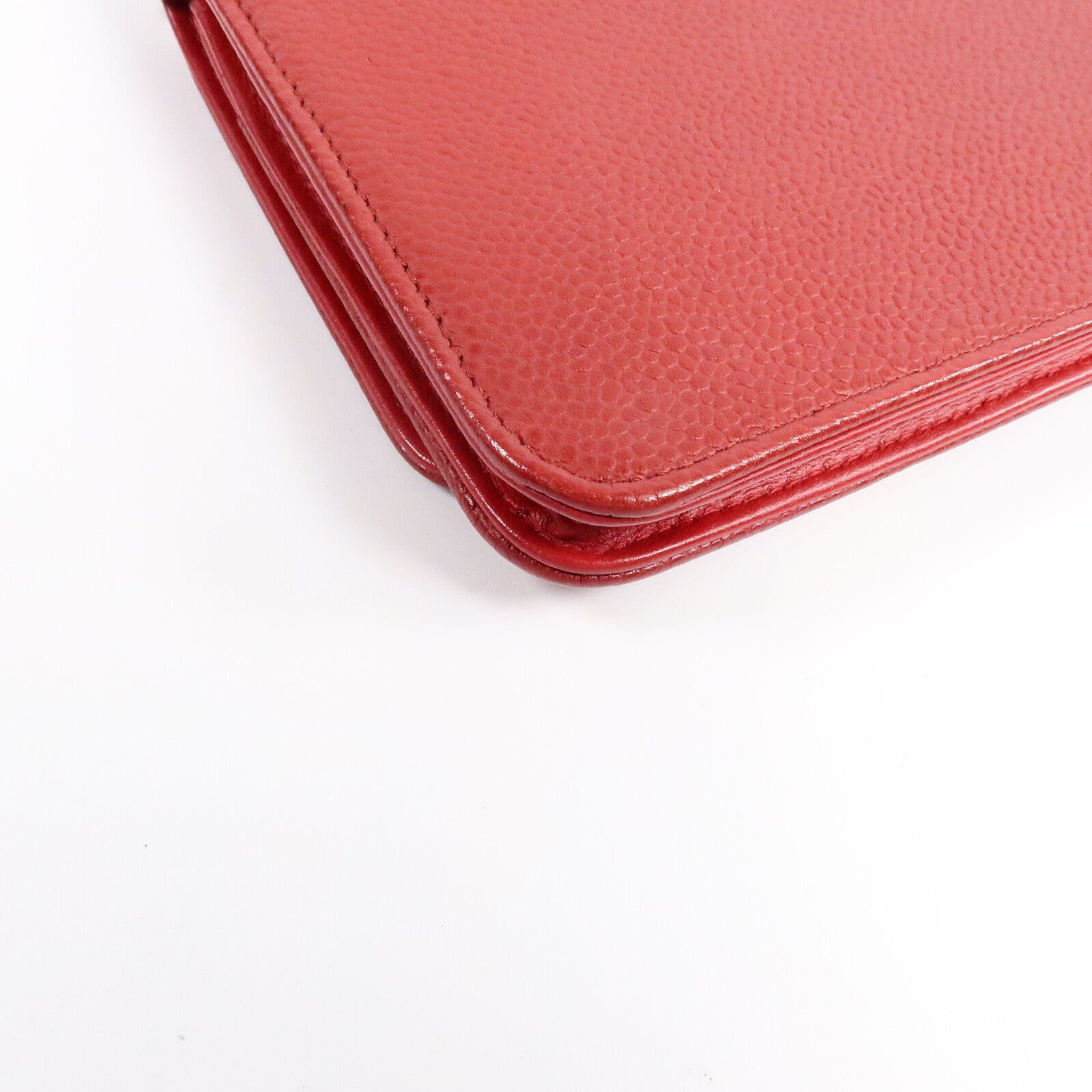 CHANEL 牛皮皮革WOC Wallet On Chain鏈帶肩背袋