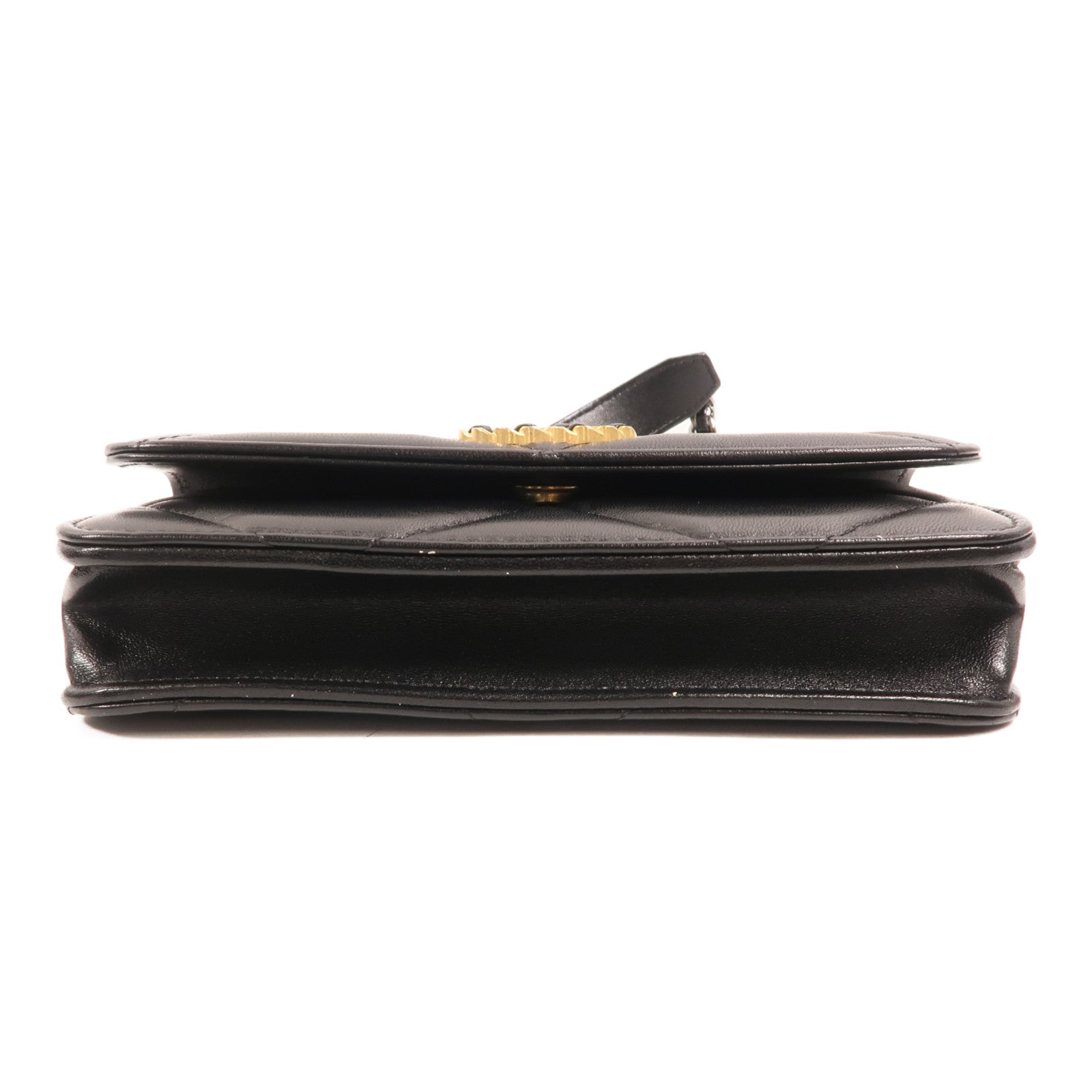 CHANEL 羊皮皮革Chanel 19 Phone Bag金扣鏈帶手挽肩背兩用袋